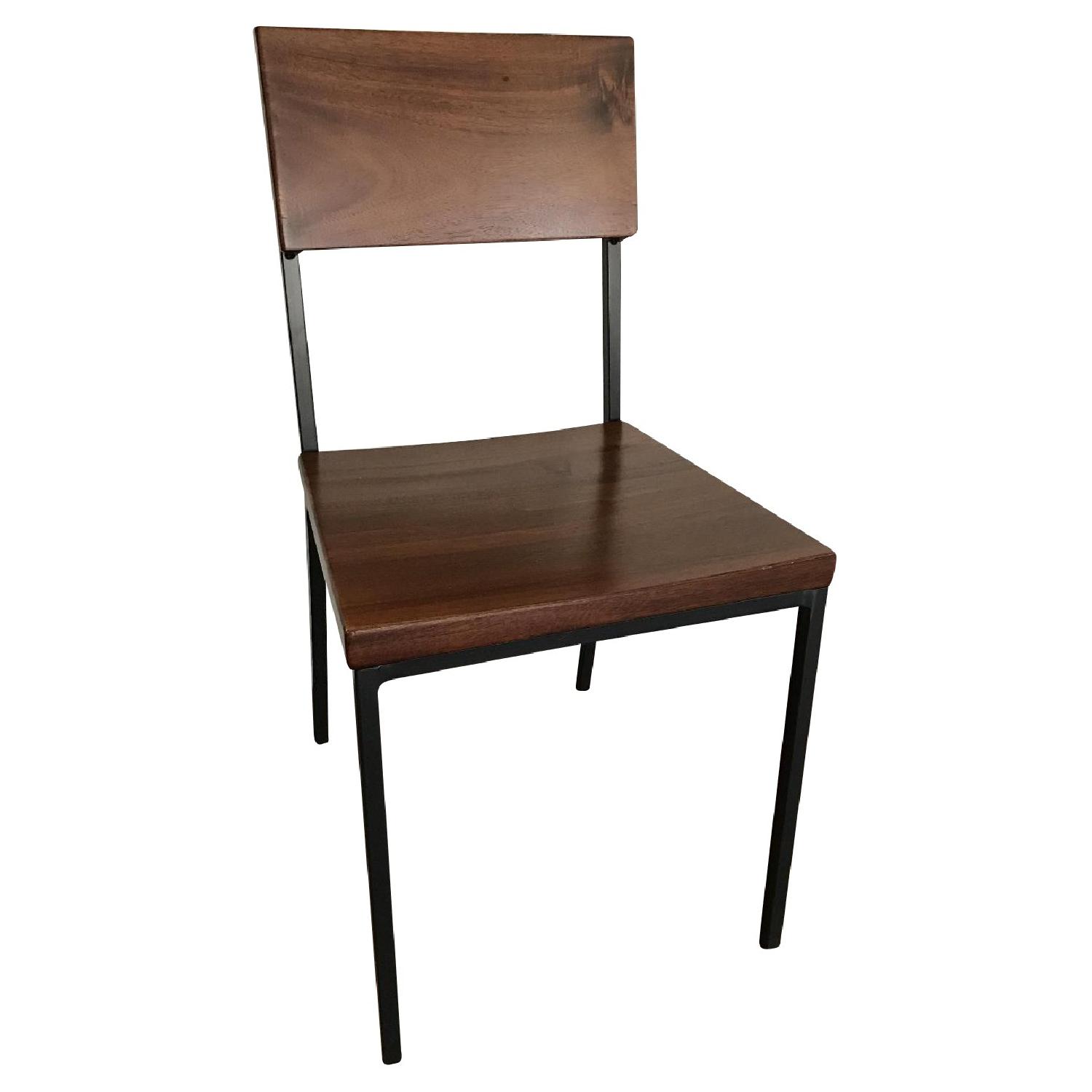 West Elm Rustic Dining Chairs - image-0