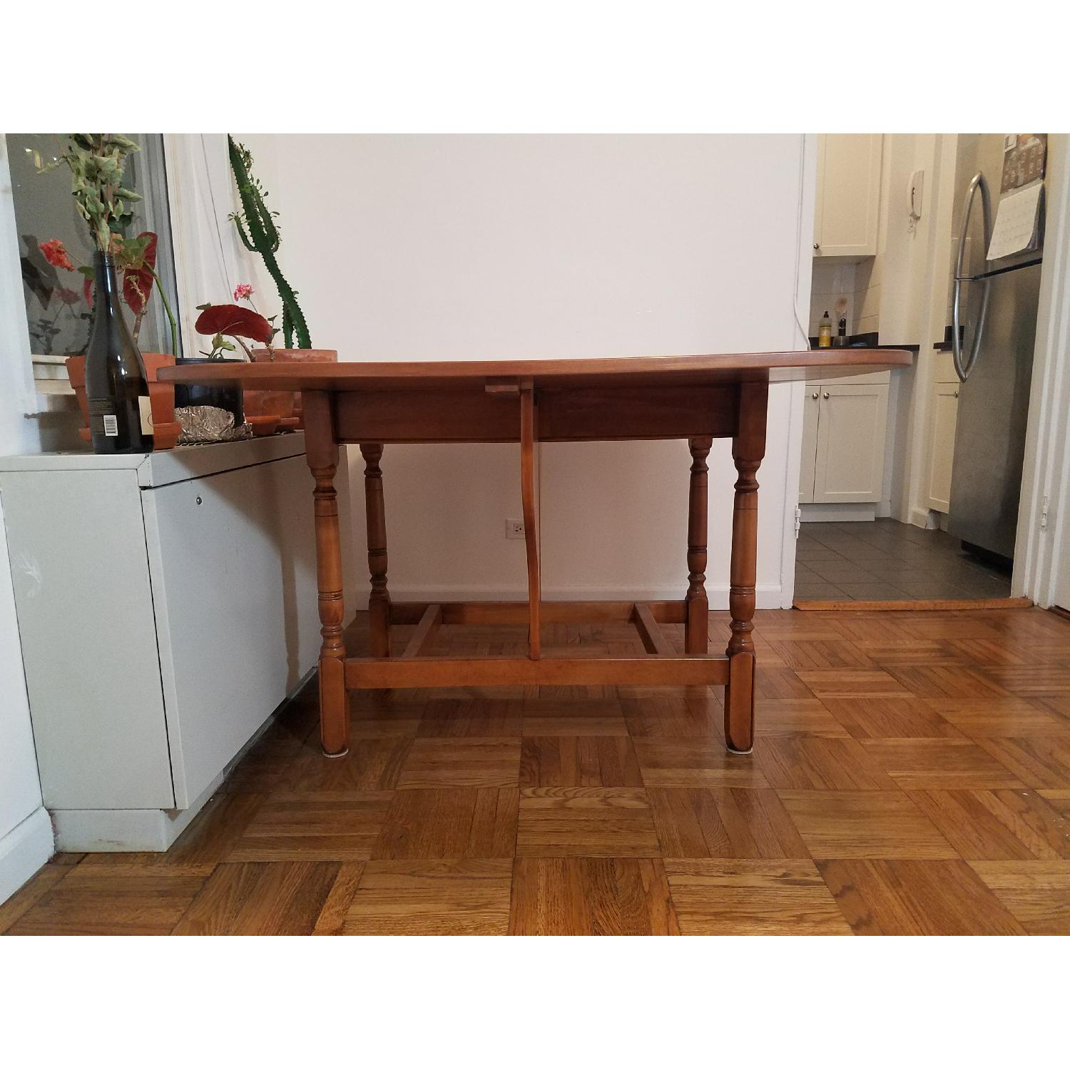 Refinished & Coated Maple Whitney Antique Drop Leaf Table - image-2