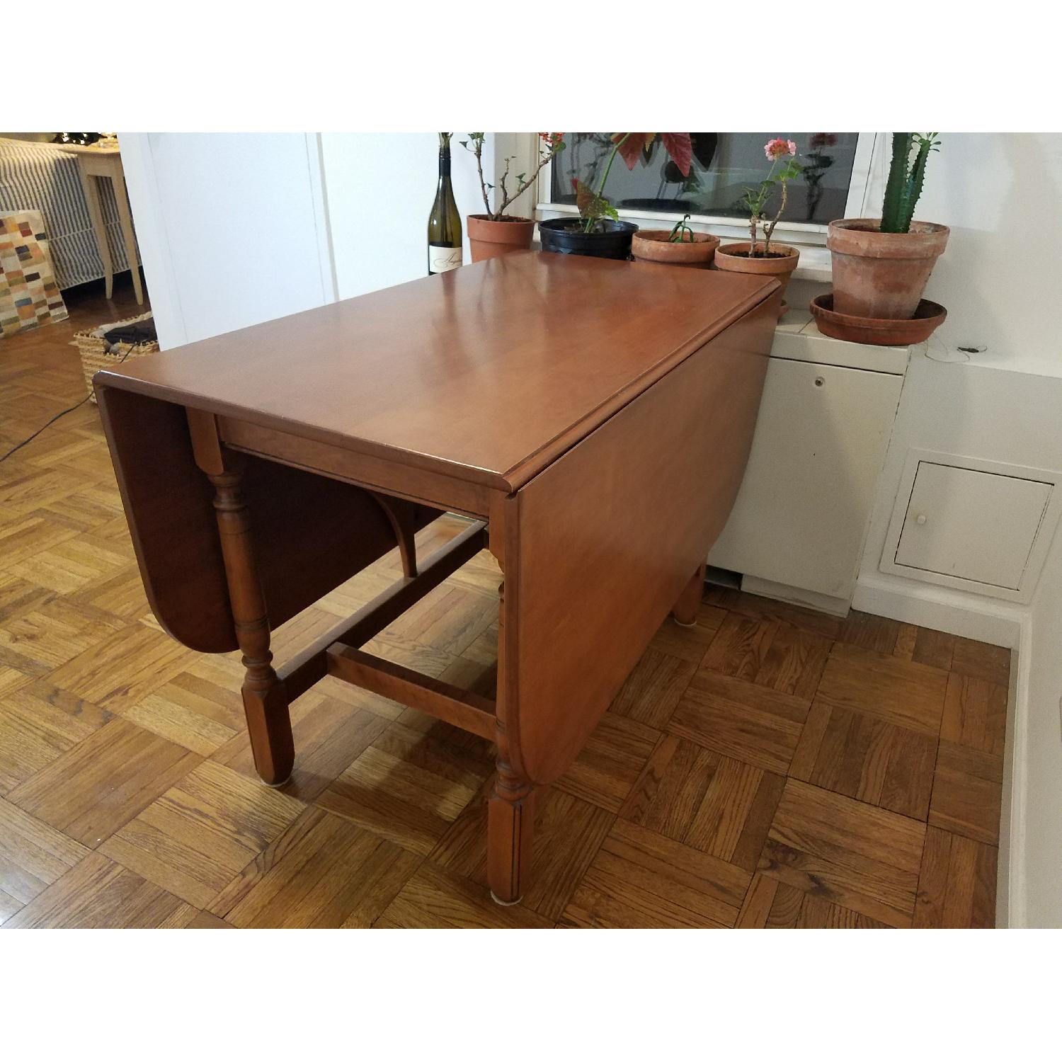 Refinished & Coated Maple Whitney Antique Drop Leaf Table - image-3
