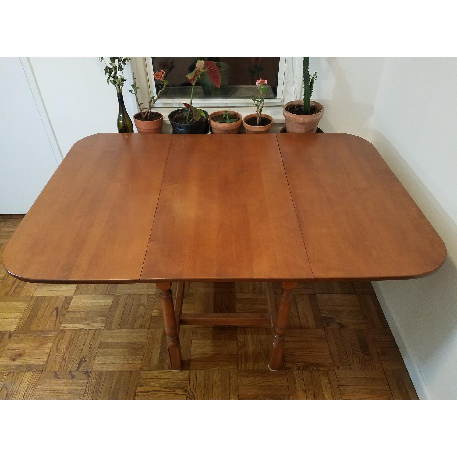 Refinished & Coated Maple Whitney Antique Drop Leaf Table - image-5