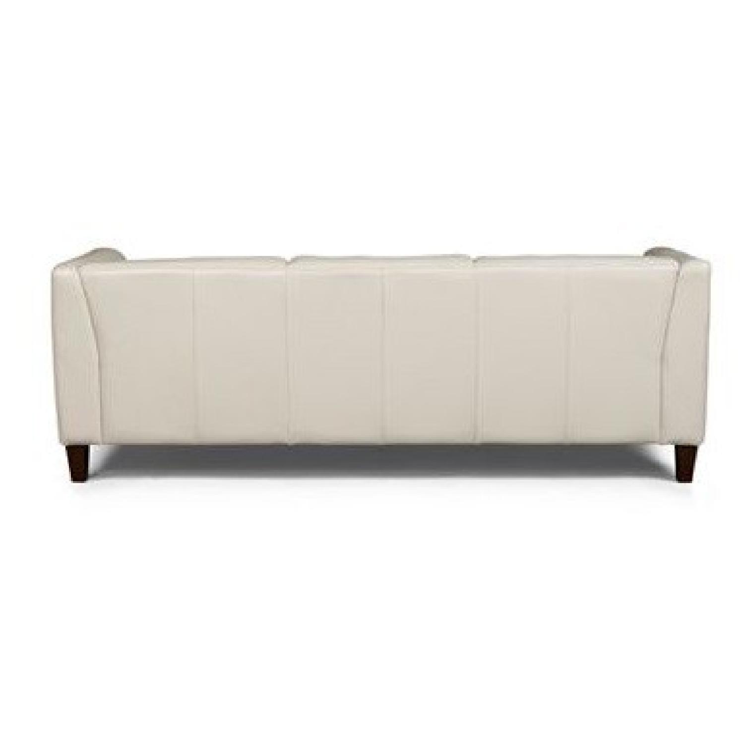Macy's Pearl Leather Sofa - image-2