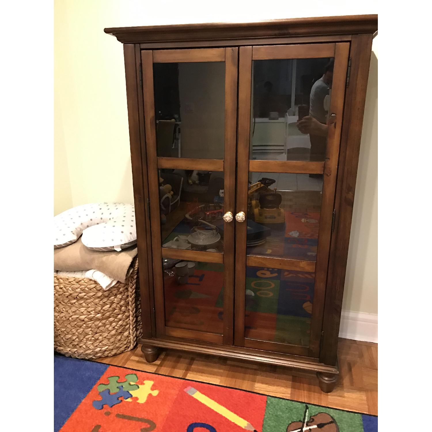 Pottery Barn Tivoli Glass Cabinet - image-1