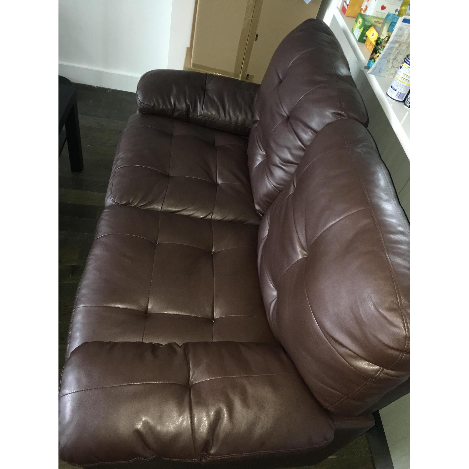 Leather Loveseat - image-2