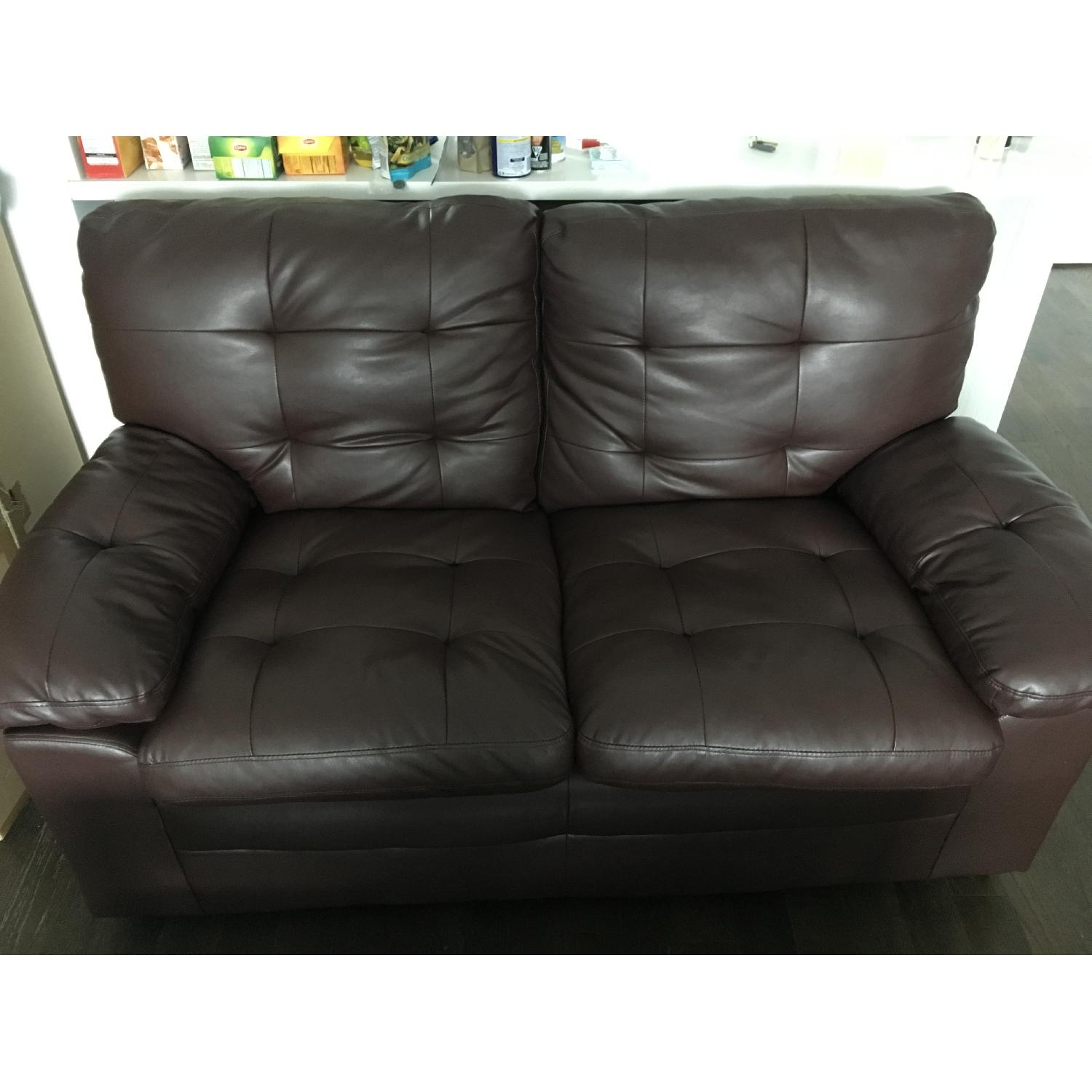 Leather Loveseat - image-3