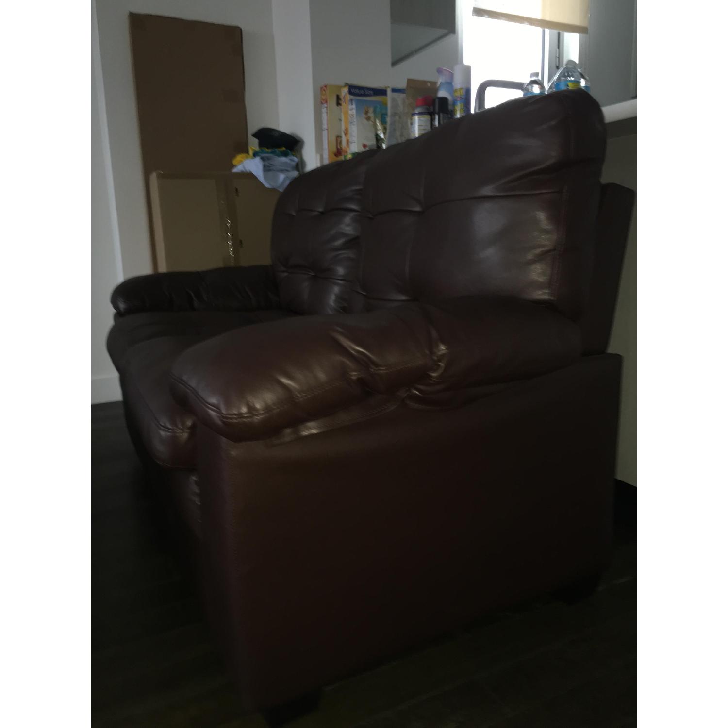 Leather Loveseat - image-6