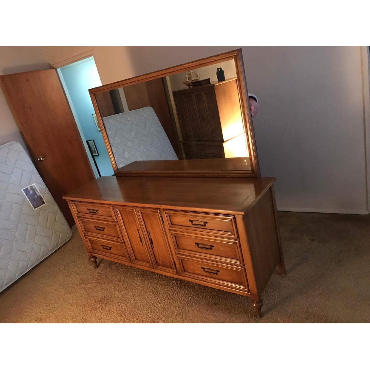 1960s White Furniture Company Dresser w/ Mirror - image-13