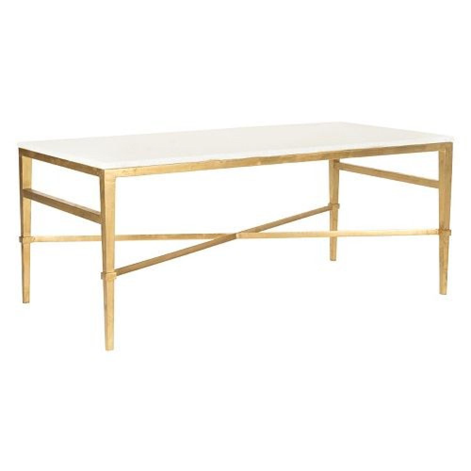 Safavieh Couture Gold & Marble Acker Coffee Table - image-0