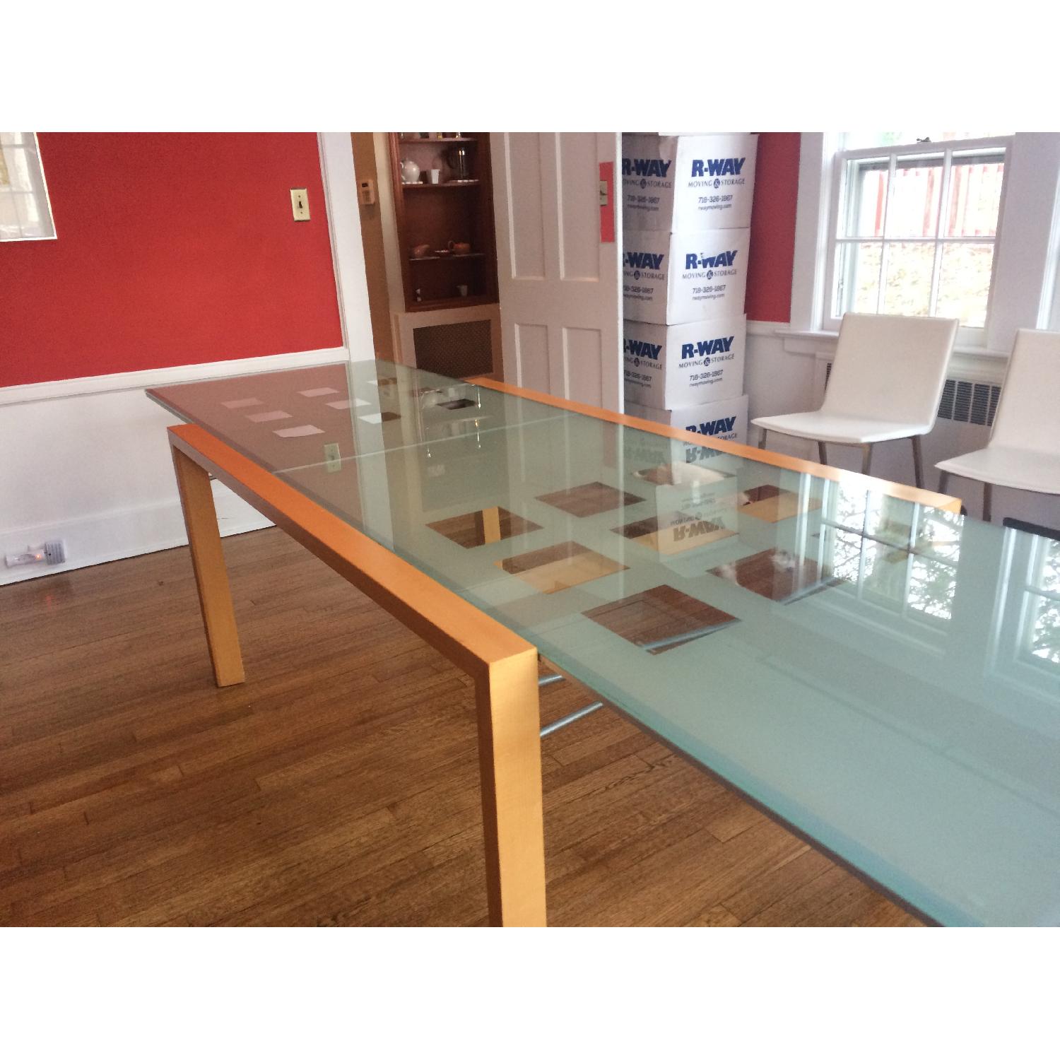 Ligne Roset Expandable Glass Dining Table - image-1