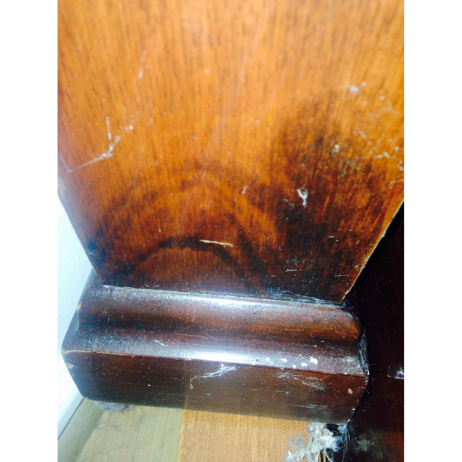 Council Craftsman Rice Carved Queen Size Bed Frame - image-1