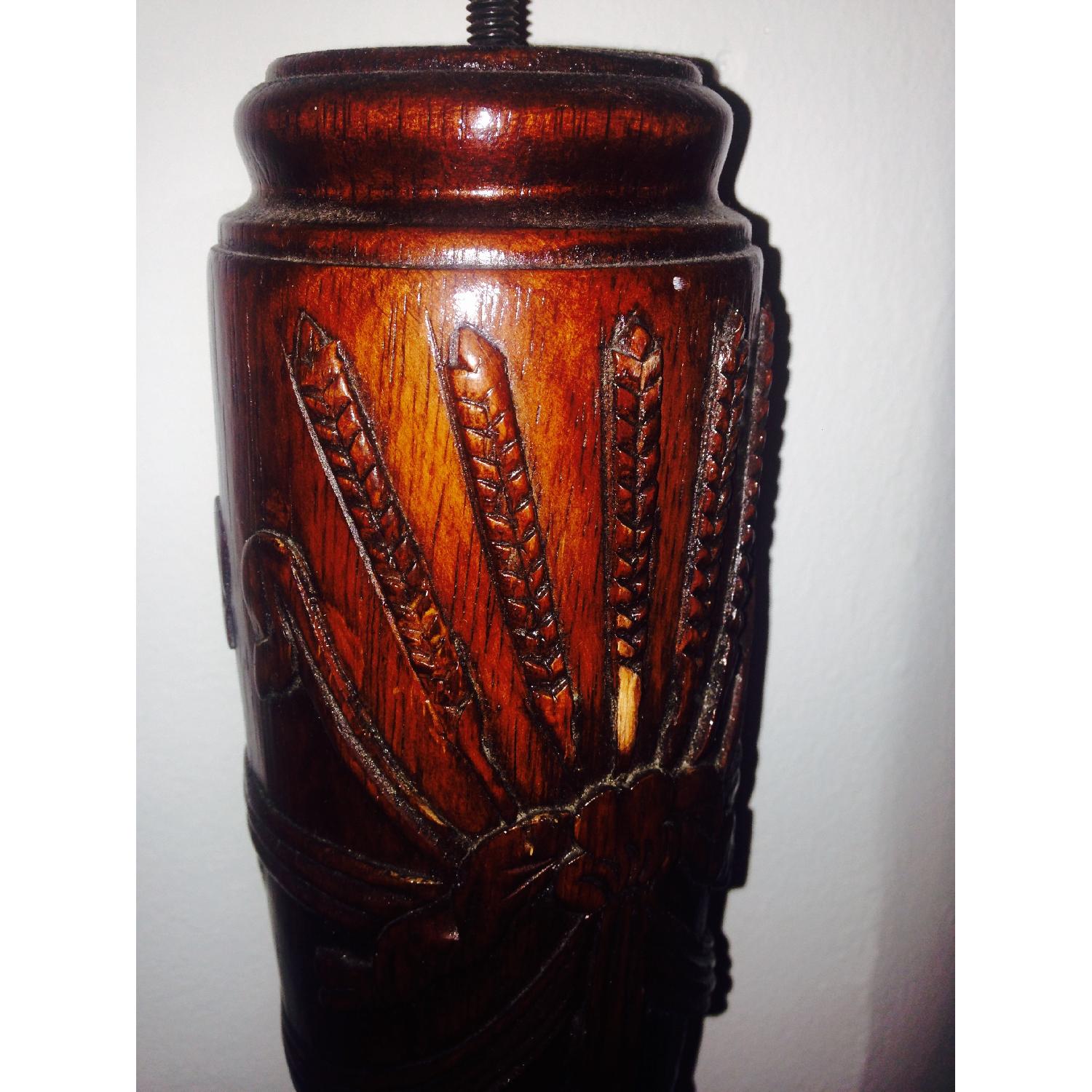 Council Craftsman Rice Carved Queen Size Bed Frame - image-2