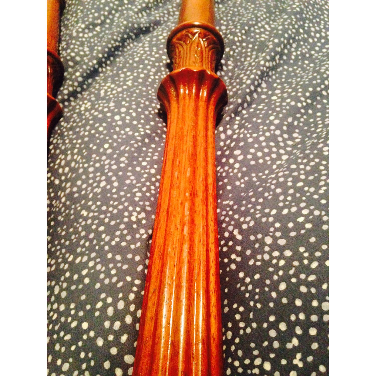 Council Craftsman Rice Carved Queen Size Bed Frame - image-3