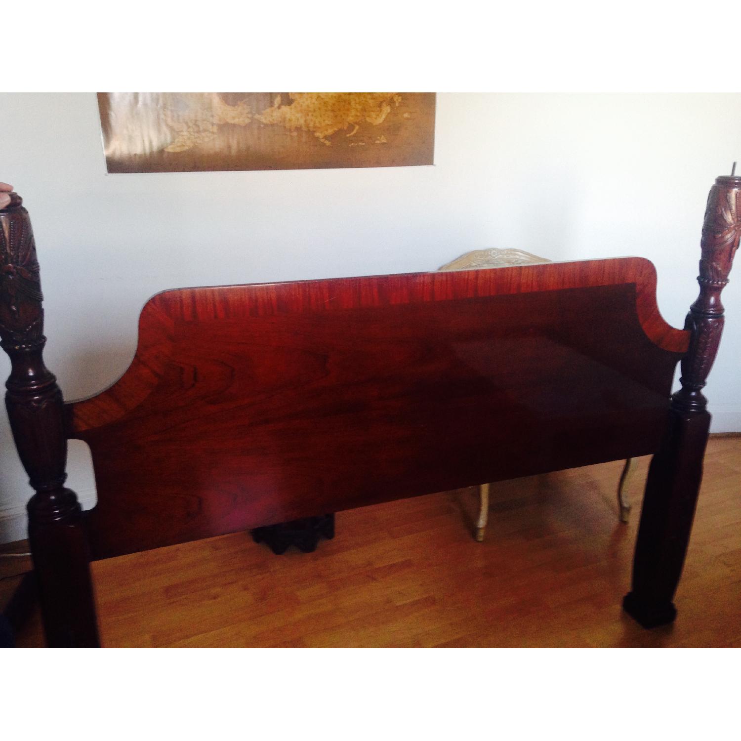 Council Craftsman Rice Carved Queen Size Bed Frame - image-8