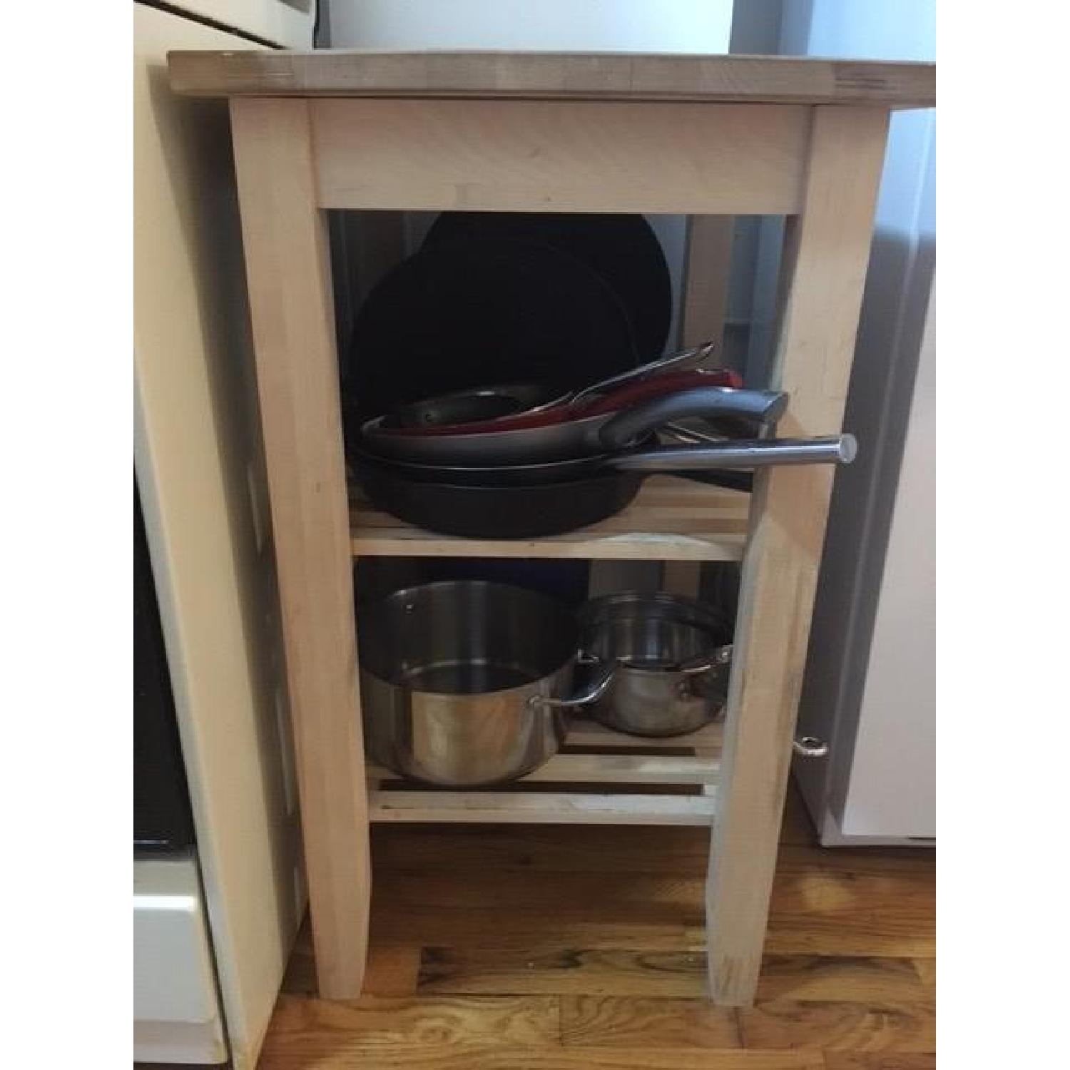 Ikea Bekvam Wooden Kitchen Cart AptDeco