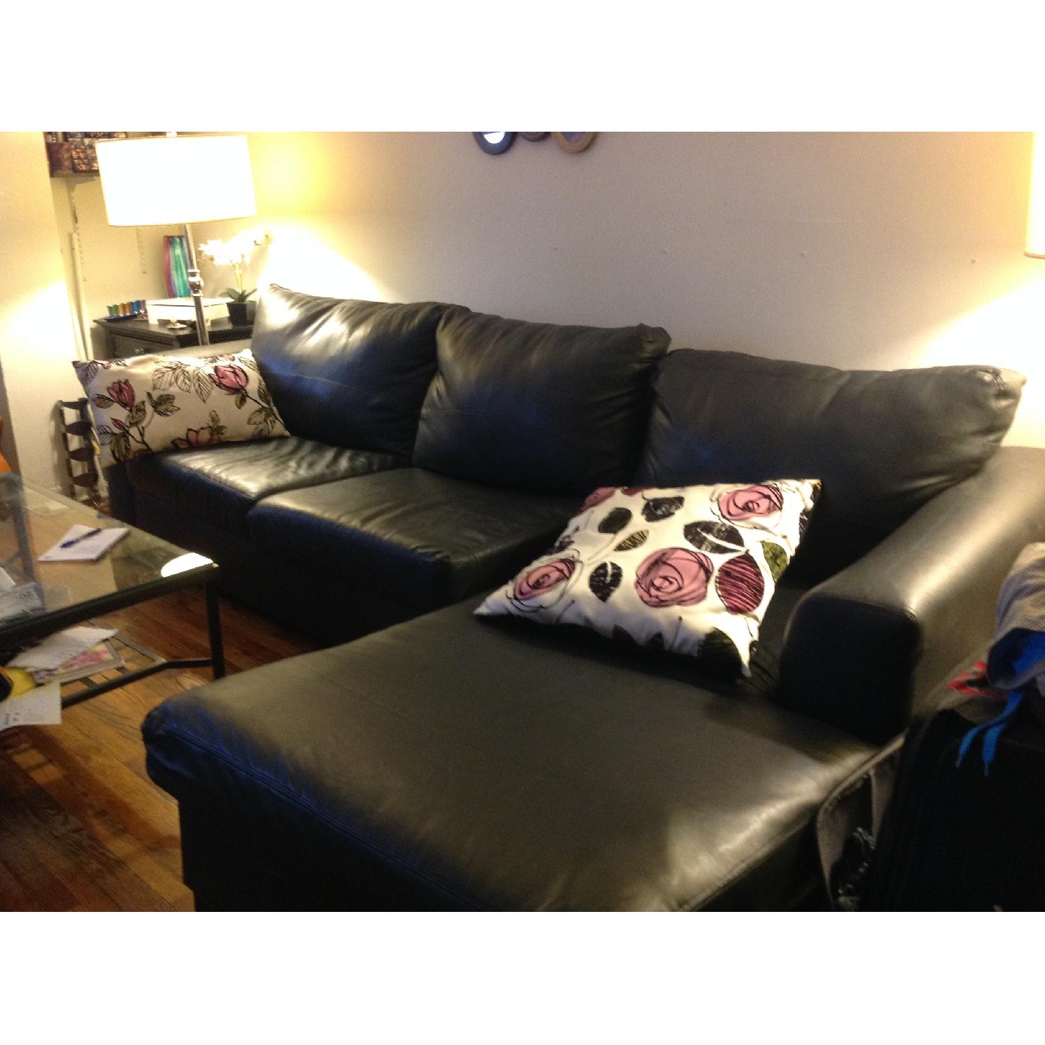 Jennifer Convertibles Leather Sectional Sofa AptDeco