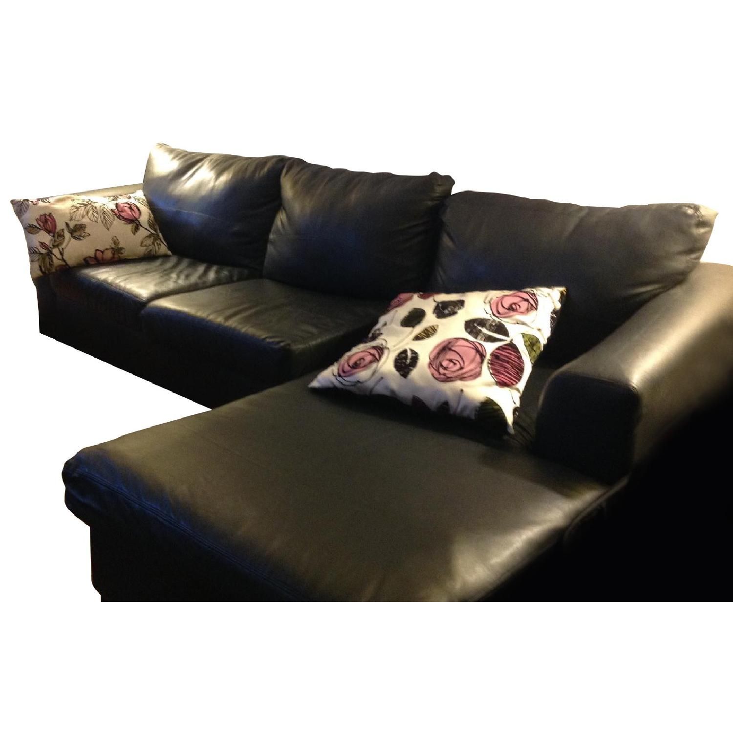Jennifer Convertibles Leather Sectional Sofa AptDeco
