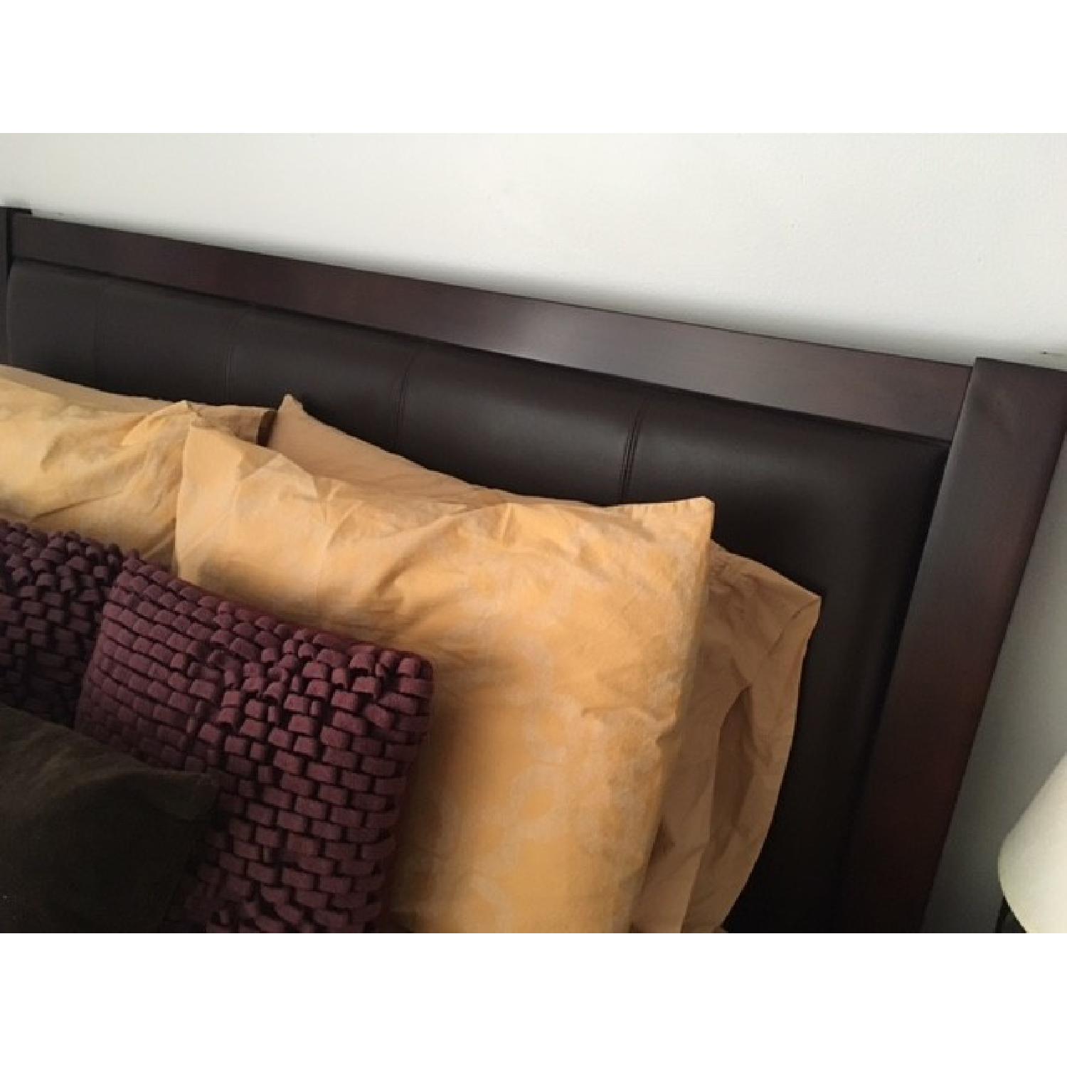 4 Piece Dark Wood Bedroom Set - image-2