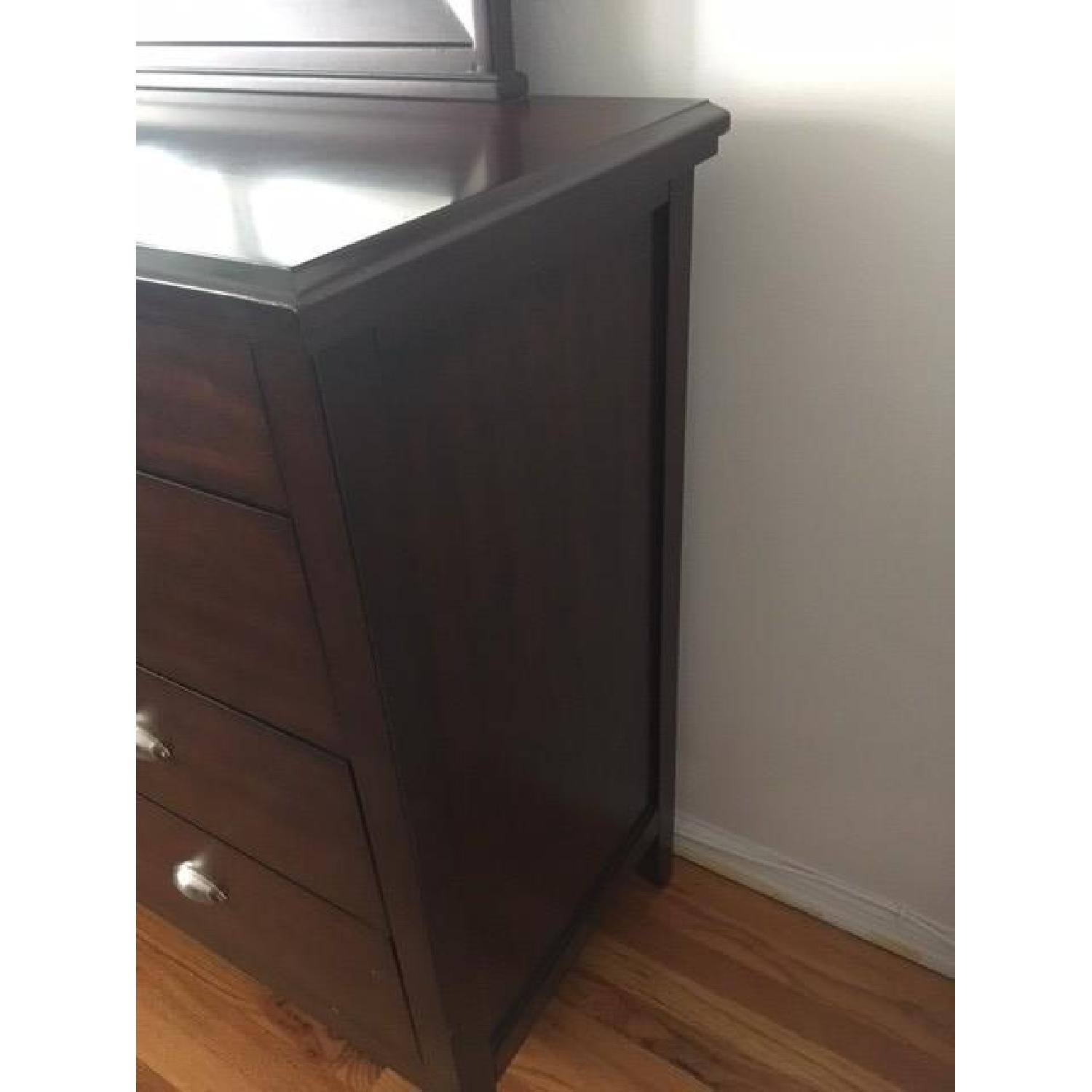 4 Piece Dark Wood Bedroom Set - image-7