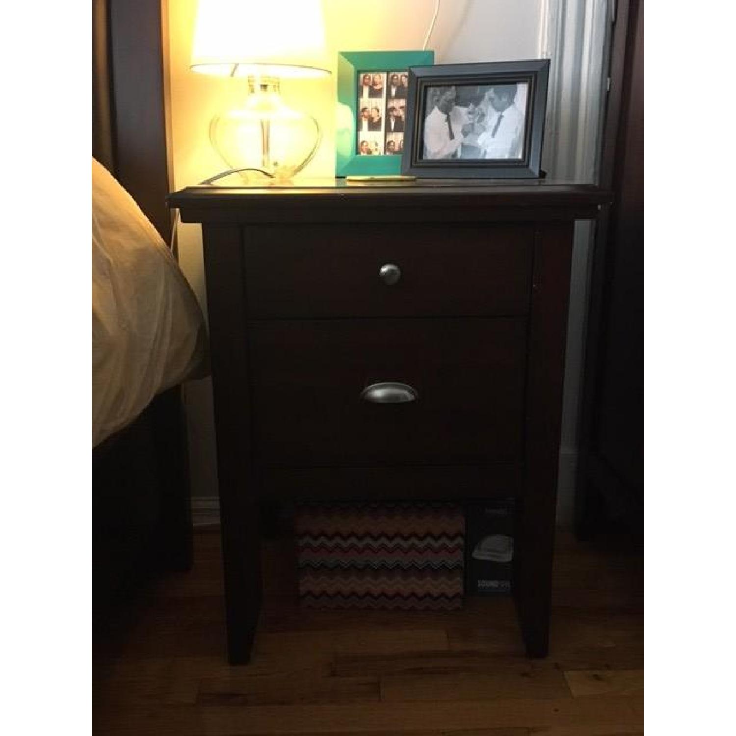 4 Piece Dark Wood Bedroom Set - image-9