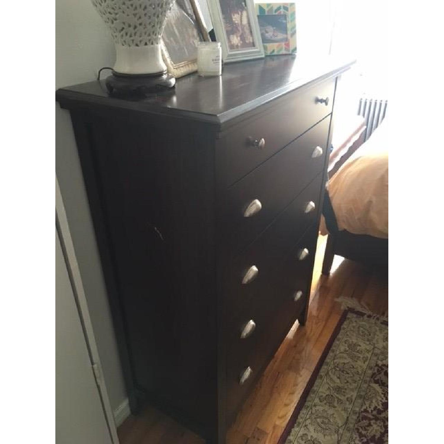 4 Piece Dark Wood Bedroom Set - image-10