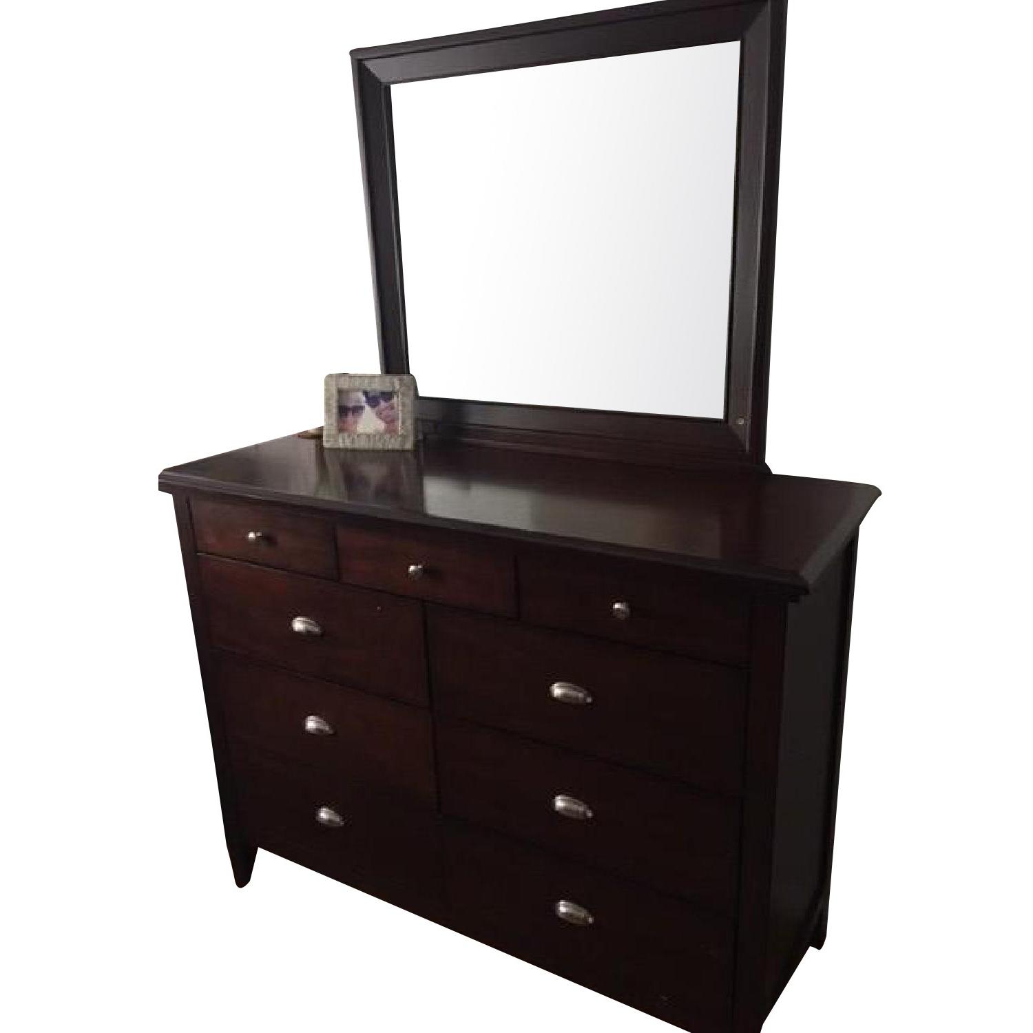 4 Piece Dark Wood Bedroom Set - image-12