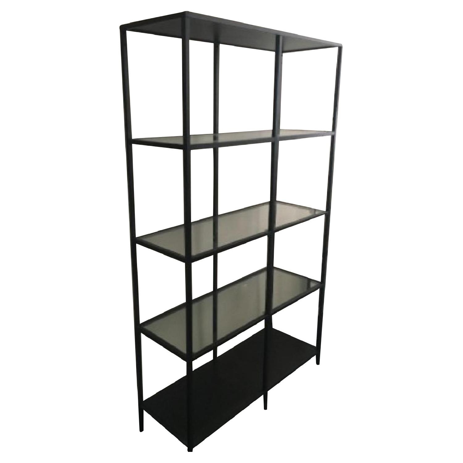 Ikea Glass Shelf Unit AptDeco