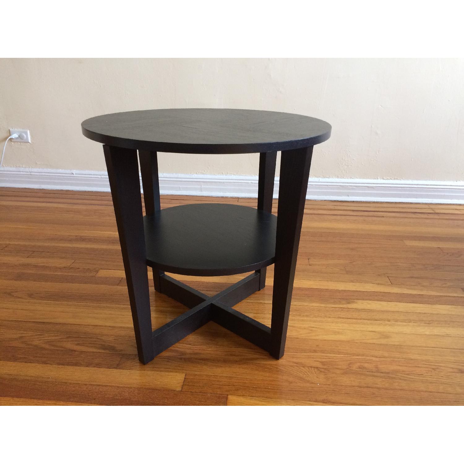 Ikea Vejmon Side Table in BlackBrown AptDeco