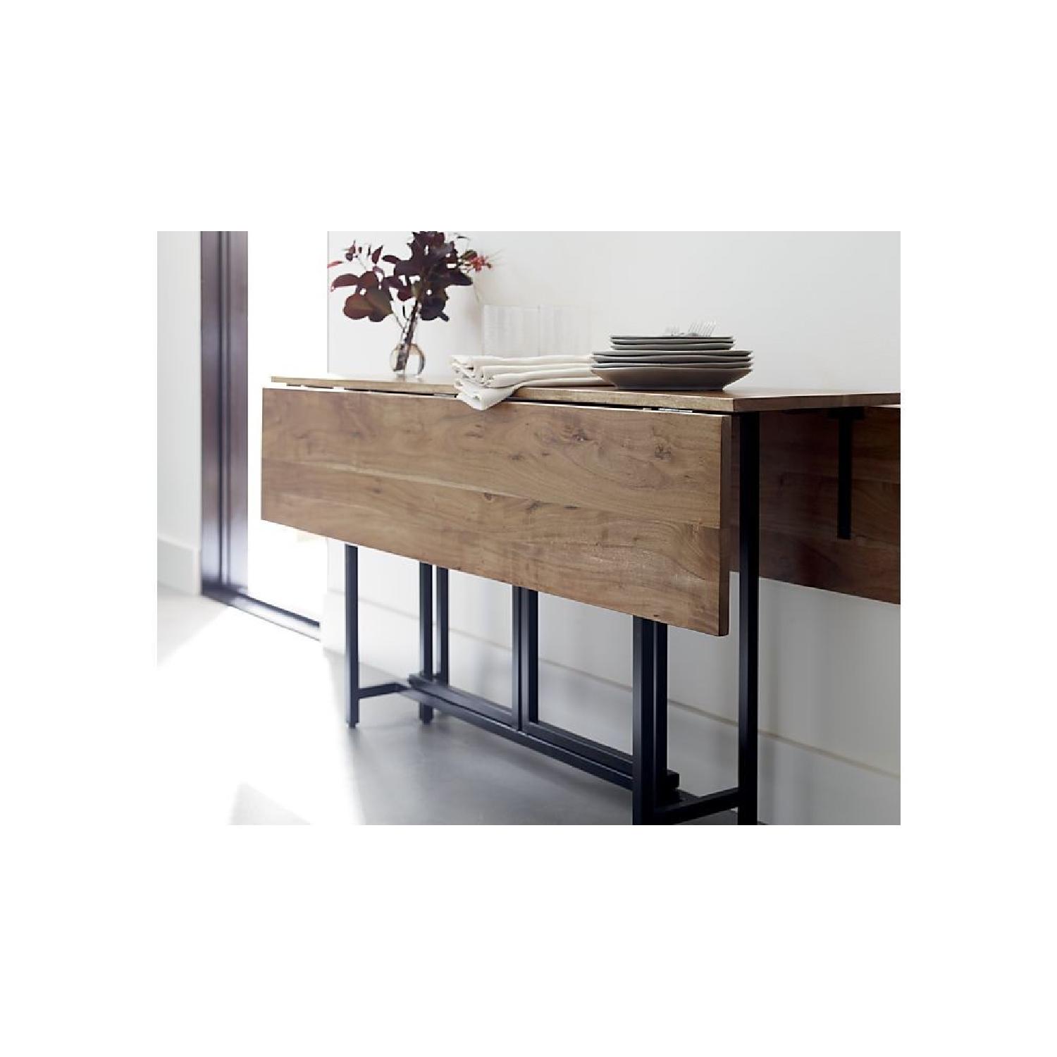 Crate & Barel Origami Drop Leaf 5 Piece Rectangular Dining Set - image-3