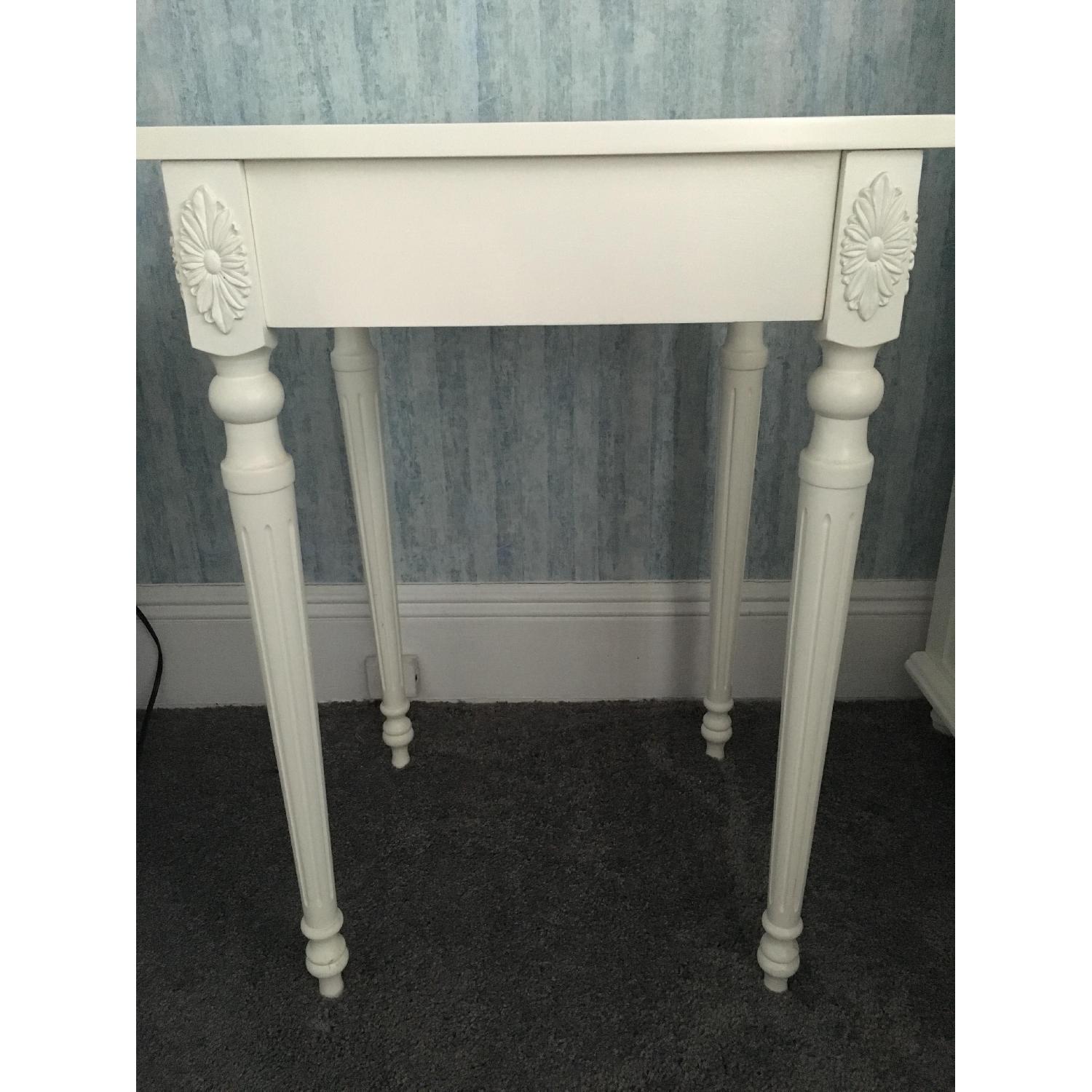 White Wooden Side Table - image-3