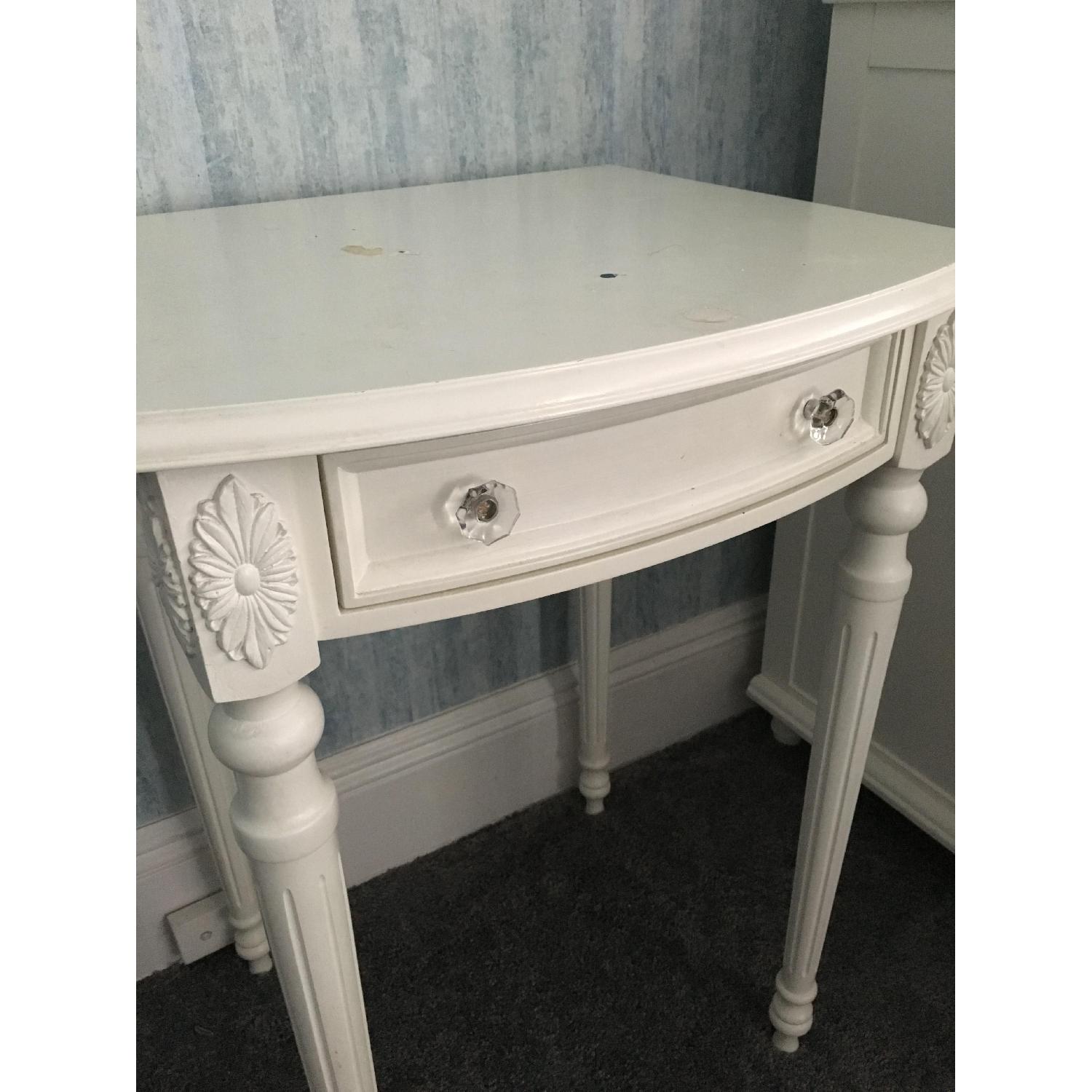 White Wooden Side Table - image-5