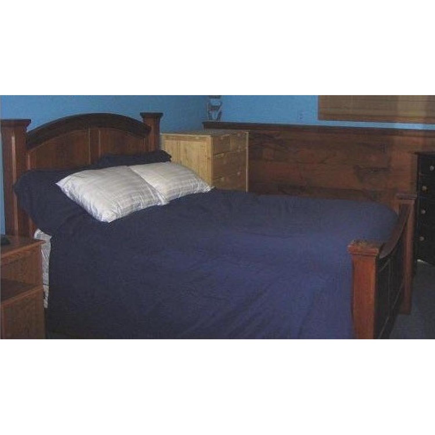 Thomasville Solid Oak Queen Bed Frame - image-3