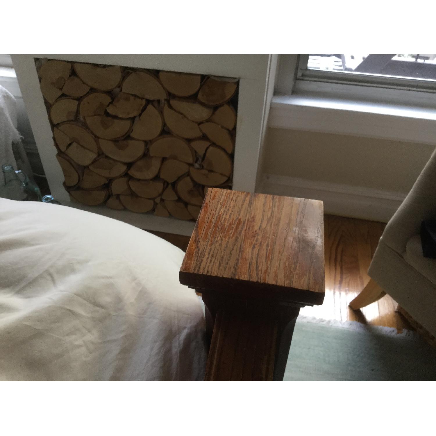 Thomasville Solid Oak Queen Bed Frame - image-4