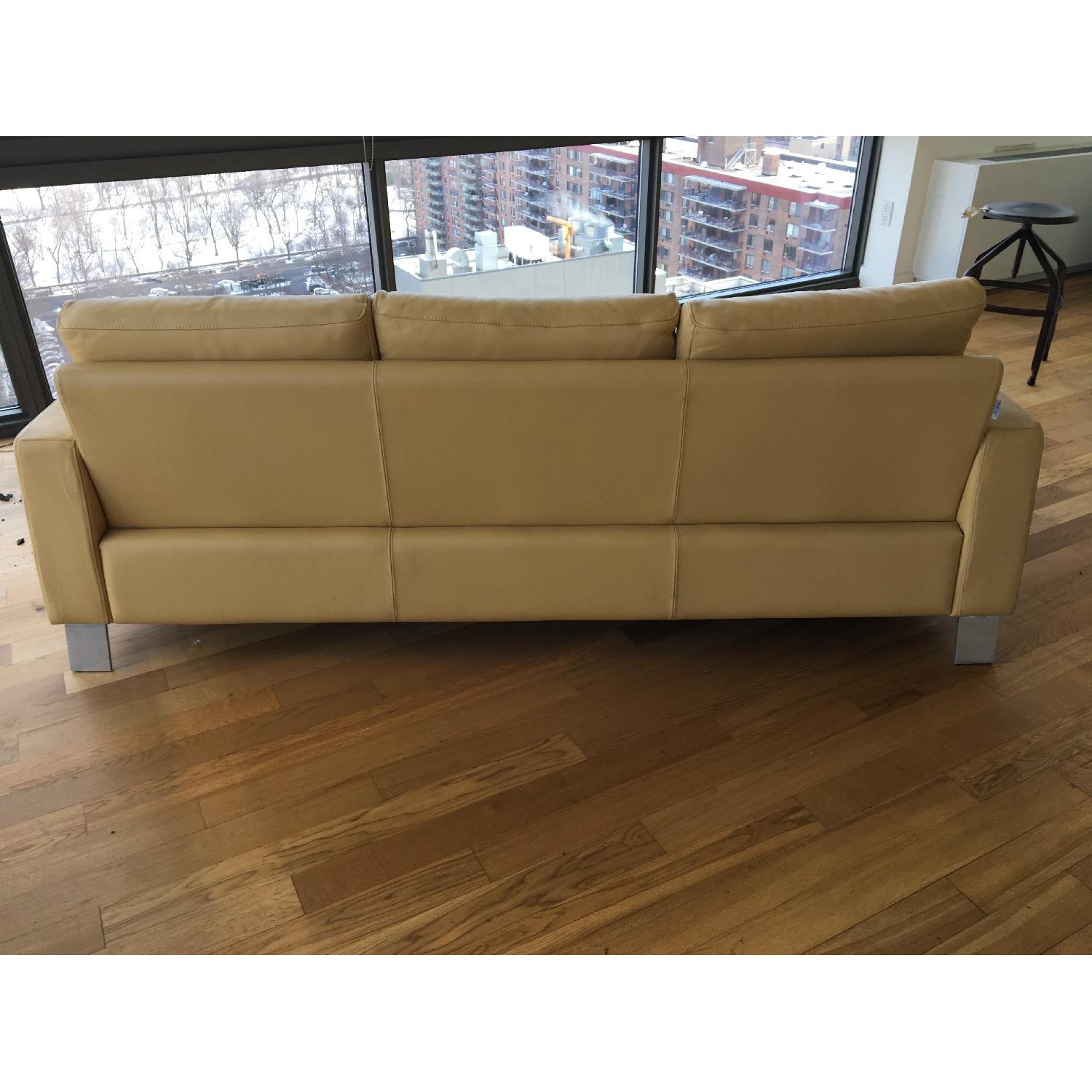 Yellow Leather Sofas - image-4