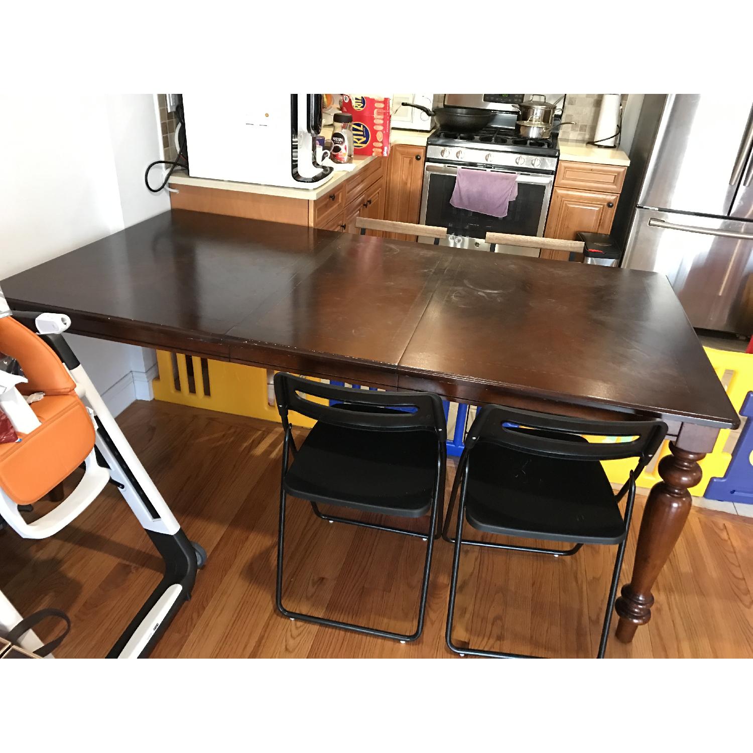 Bob's Wood Extendable Dining Table AptDeco