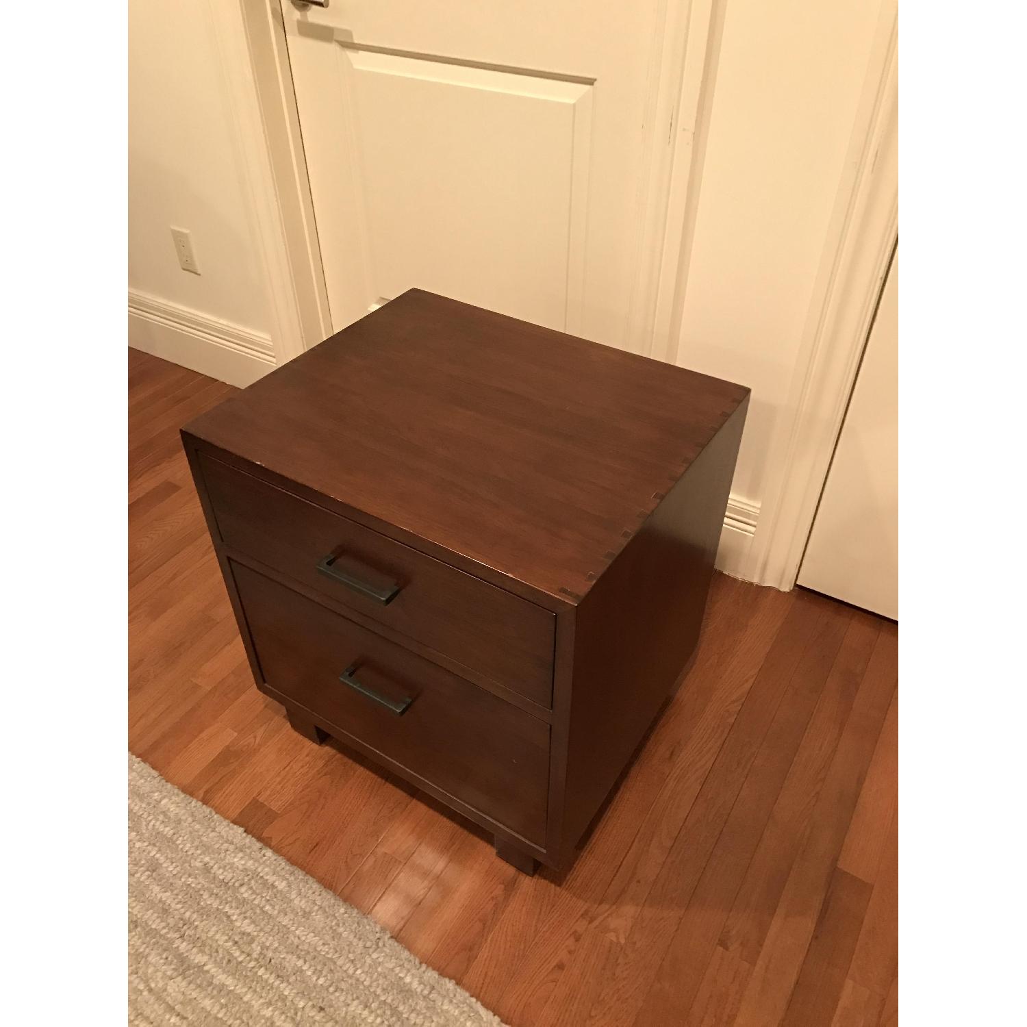 Crate & Barrel Walnut File Cabinet - image-2