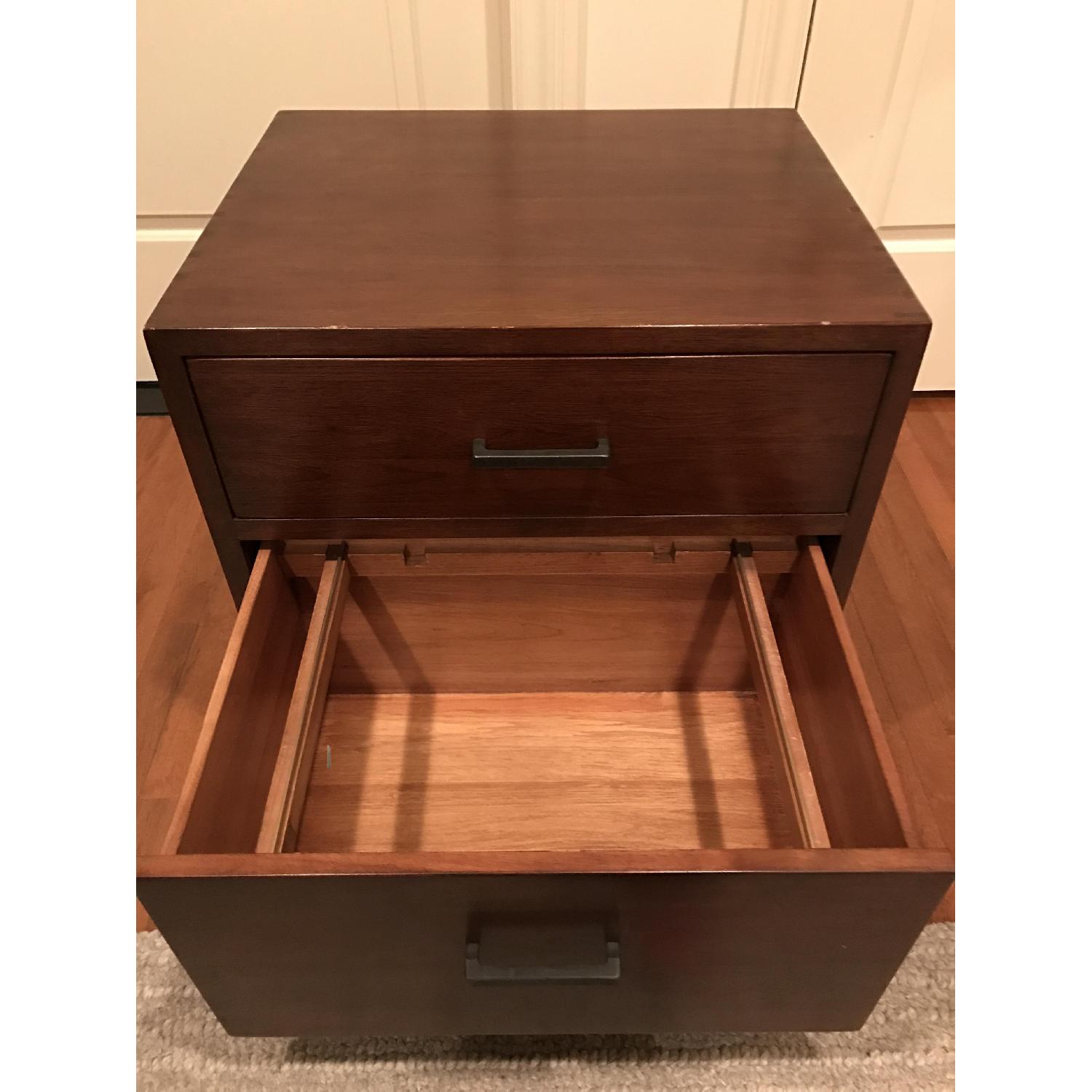 Crate & Barrel Walnut File Cabinet - image-4