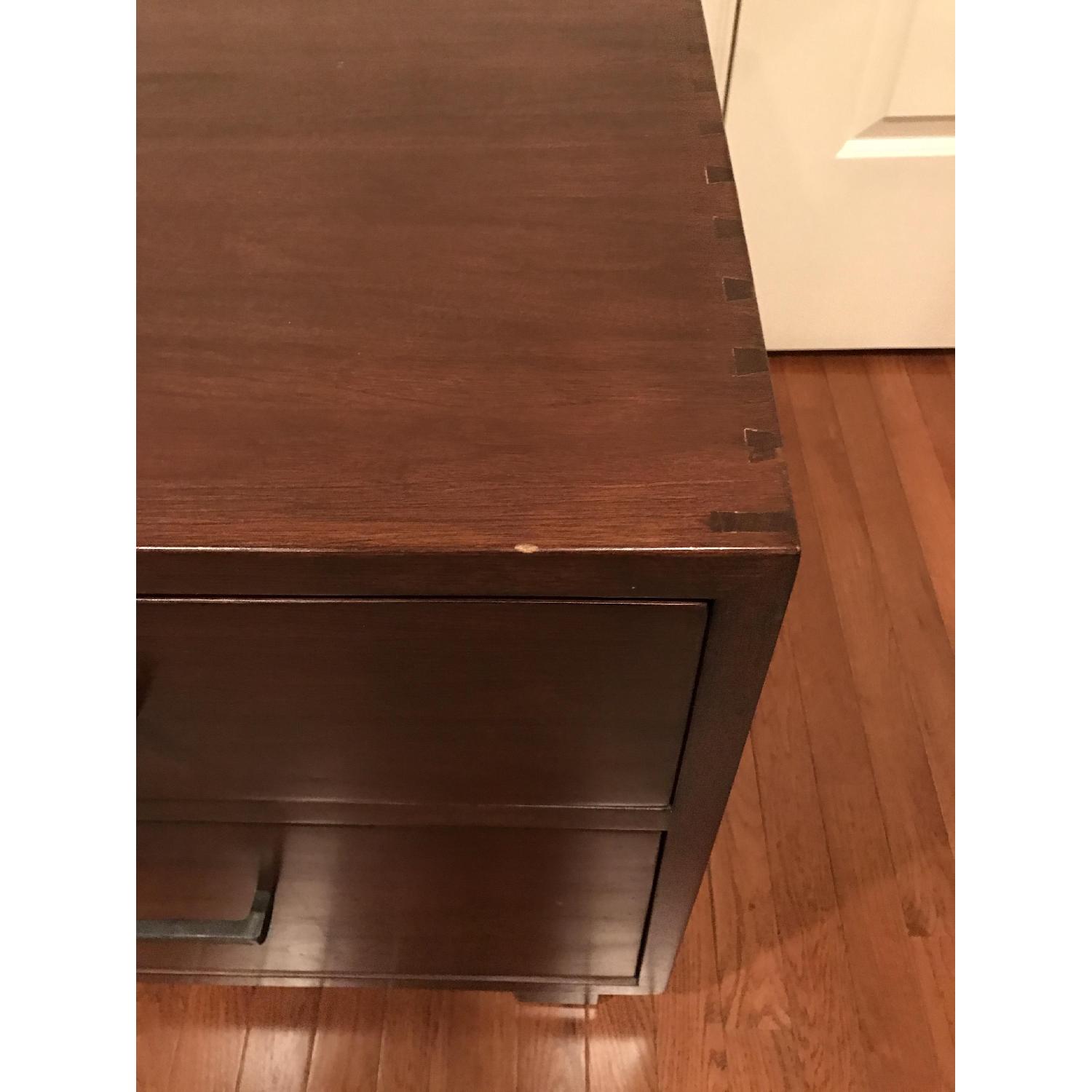 Crate & Barrel Walnut File Cabinet - image-7