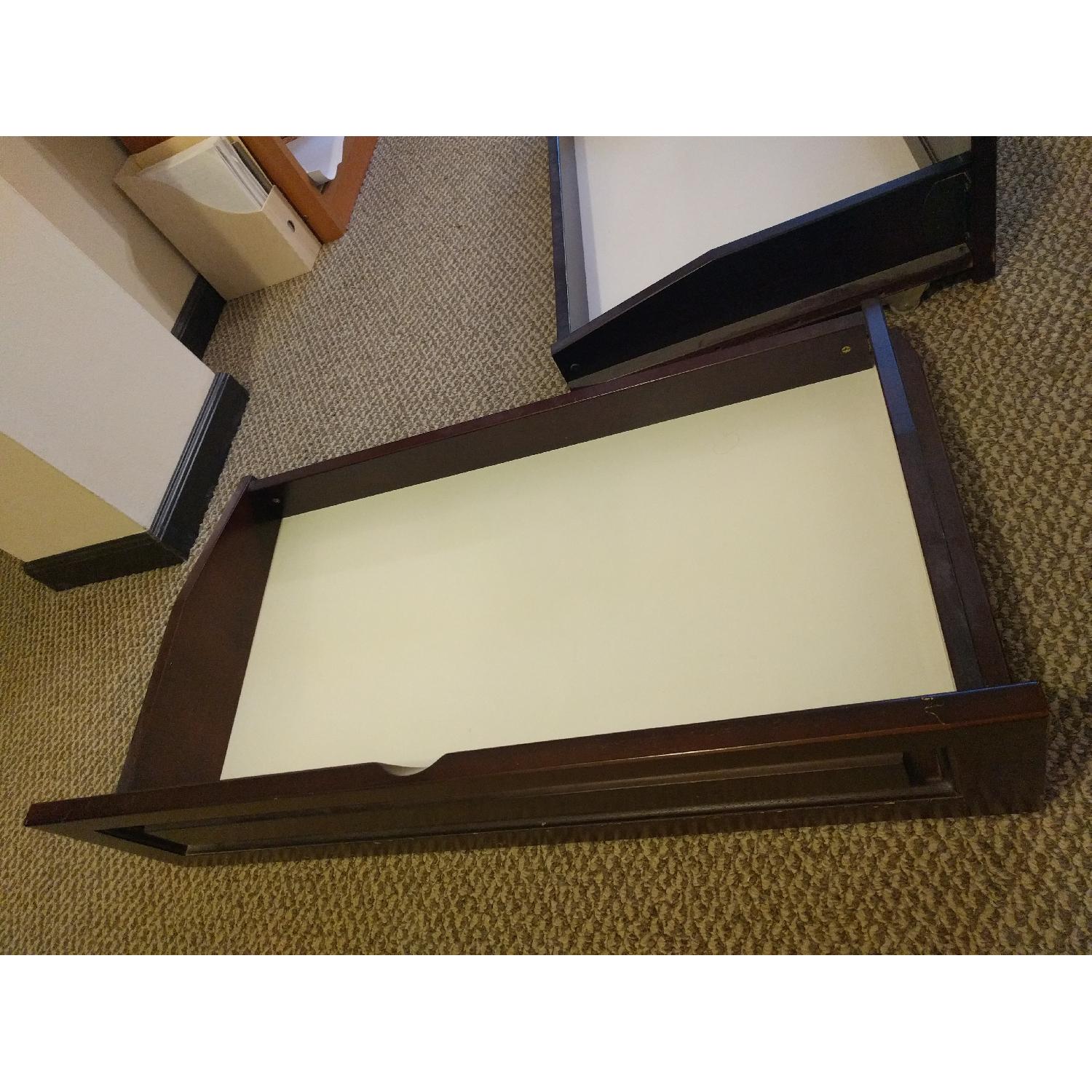 Dark Wooden Full Size Futon - image-3