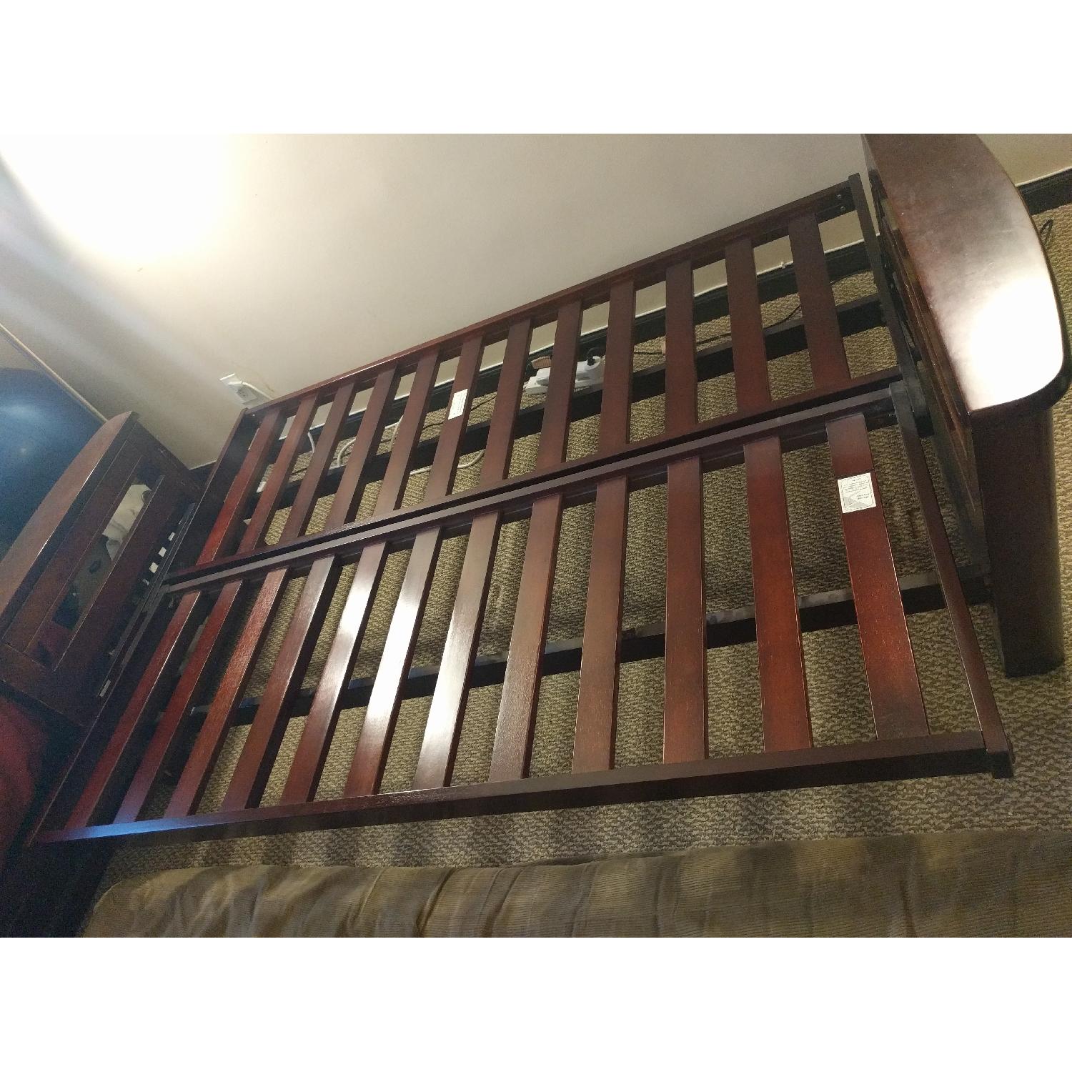 Dark Wooden Full Size Futon - image-4