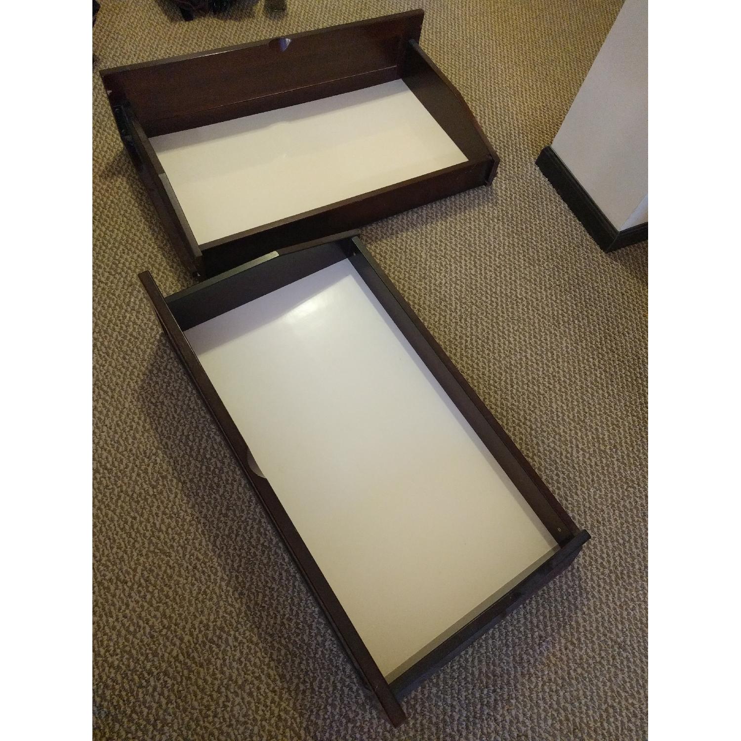 Dark Wooden Full Size Futon - image-6