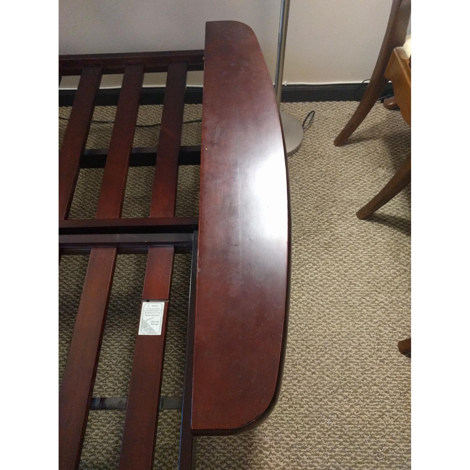 Dark Wooden Full Size Futon - image-9