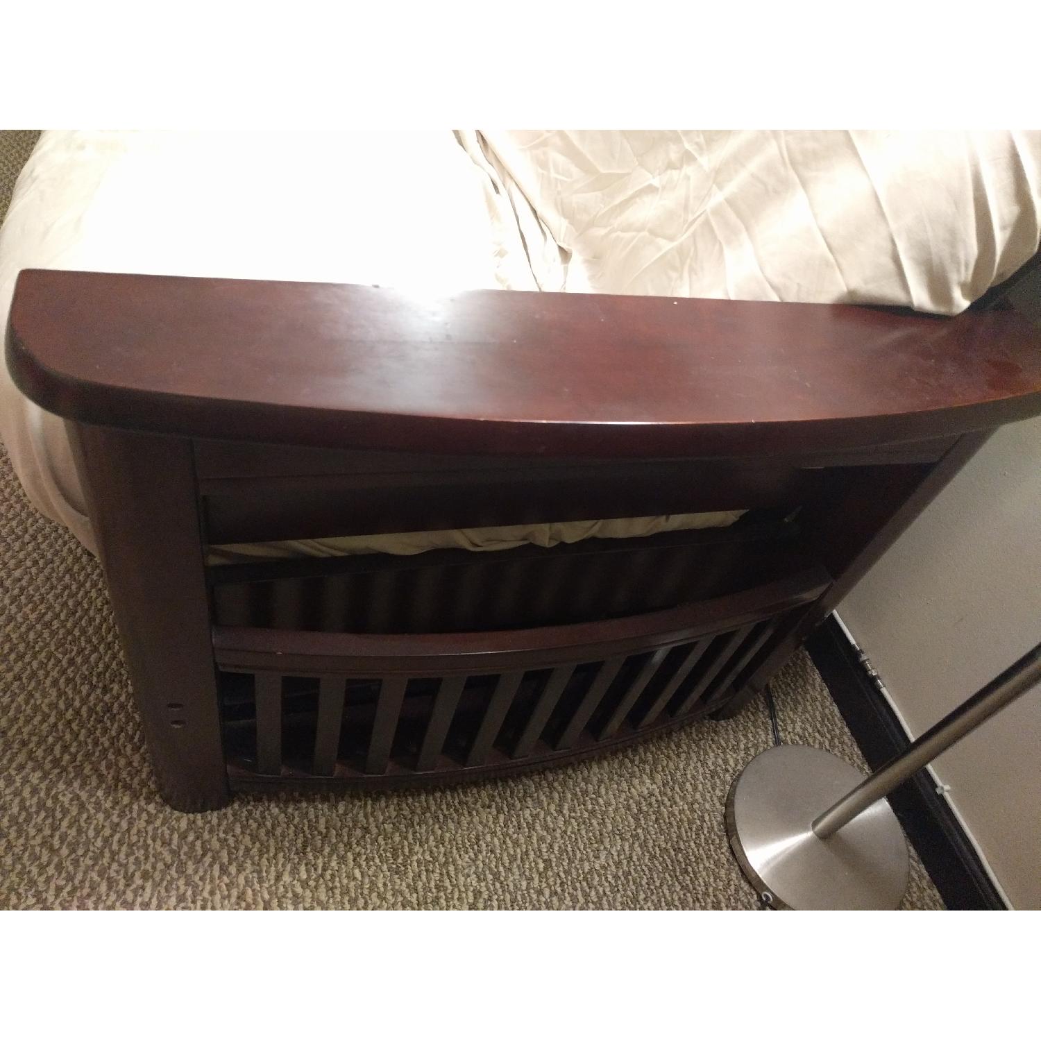 Dark Wooden Full Size Futon - image-11