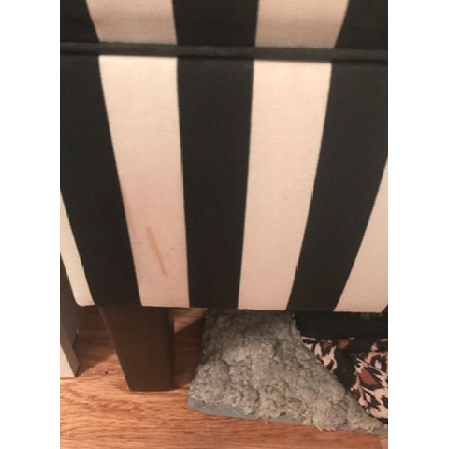 Black & White Striped Bench - image-3