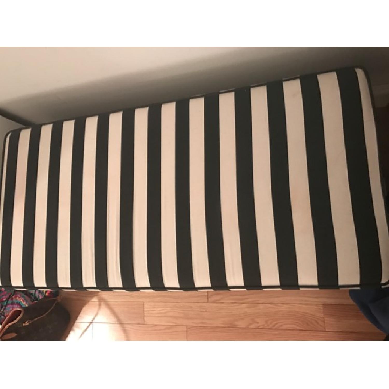 Black & White Striped Bench - image-4