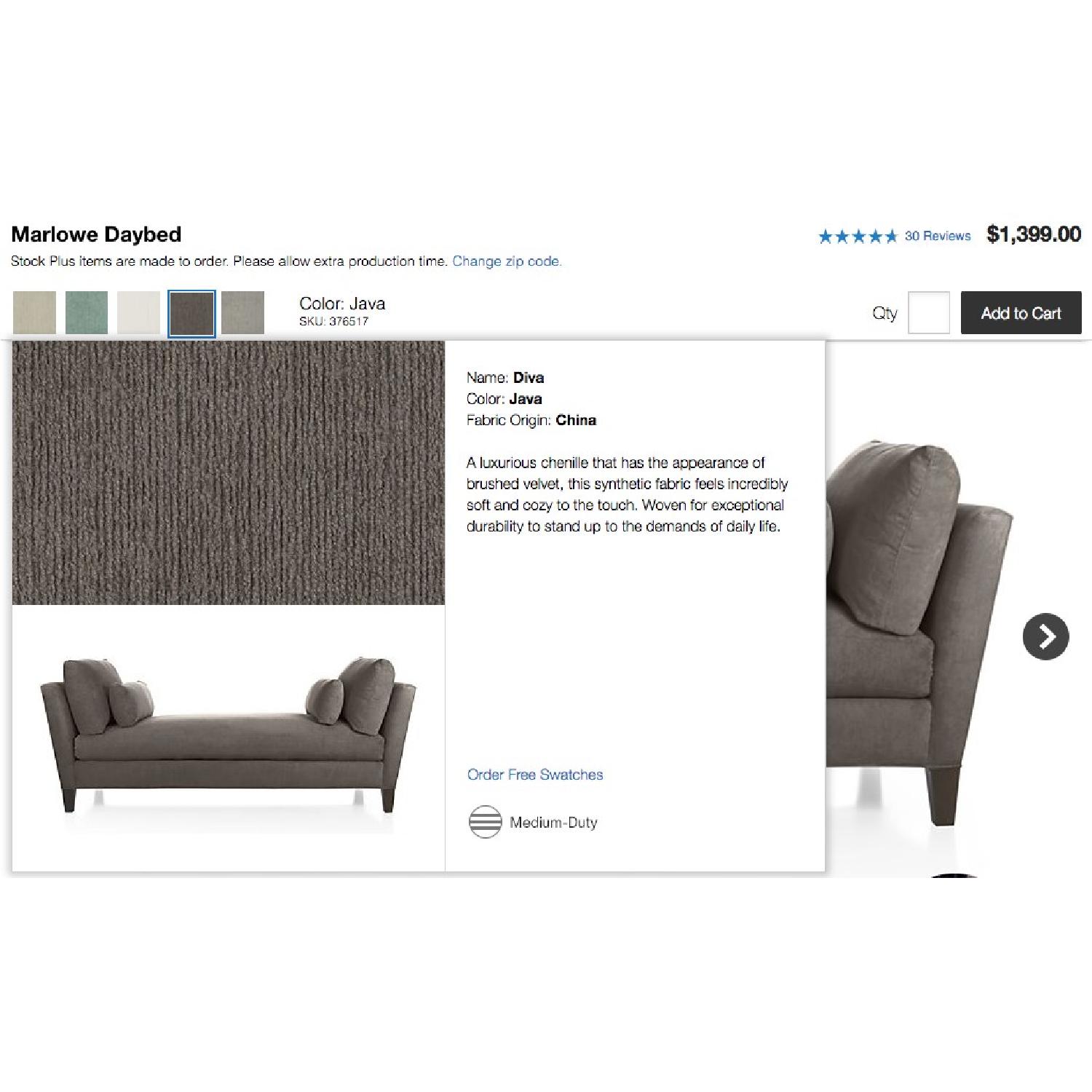 Crate & Barrel Marlowe Daybed - image-6