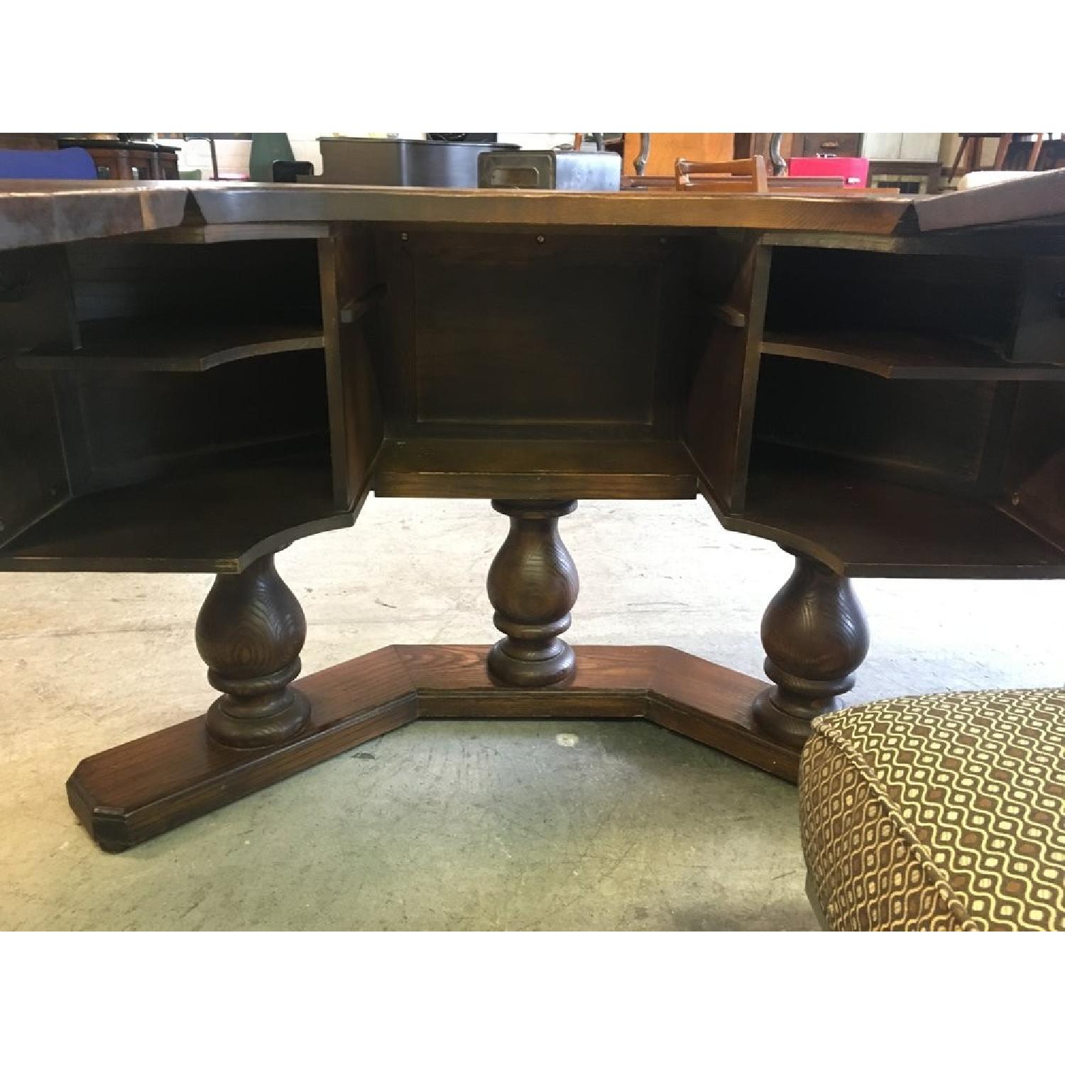 Antique Round Desk - image-2