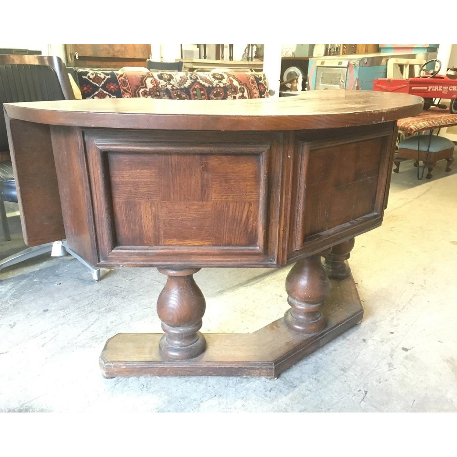 Antique Round Desk - image-3