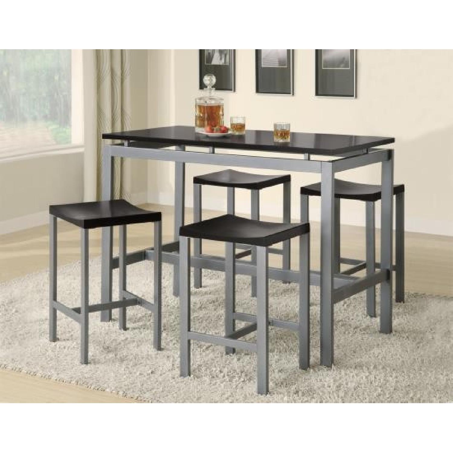 Counter Height Table w/ 4 Bar Stools - image-1