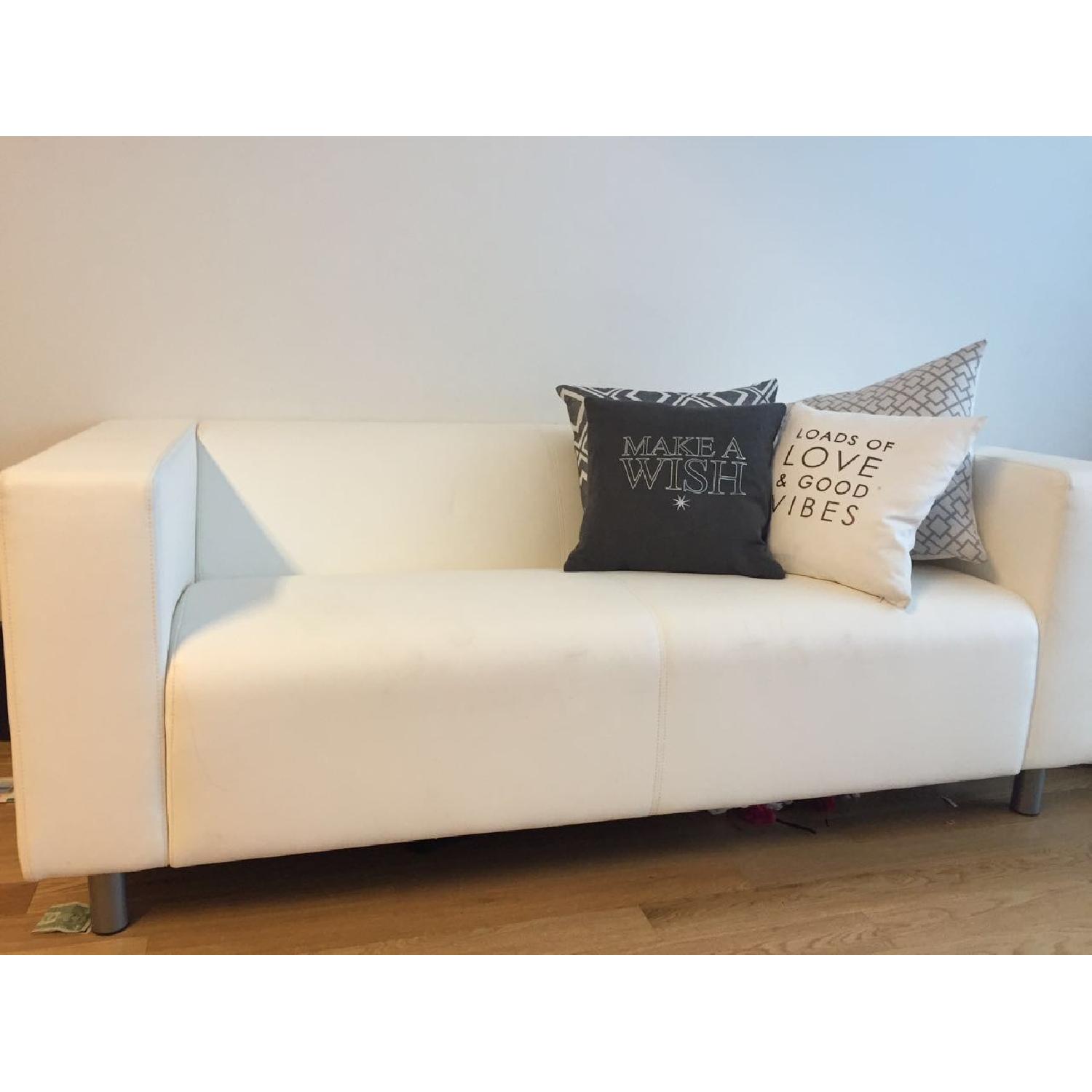 Ikea Klippan White Sofa - image-1