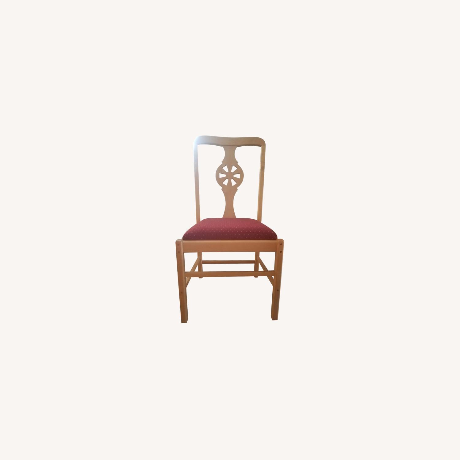 Maple Dining Room Table with Extensions and Chairs - image-5
