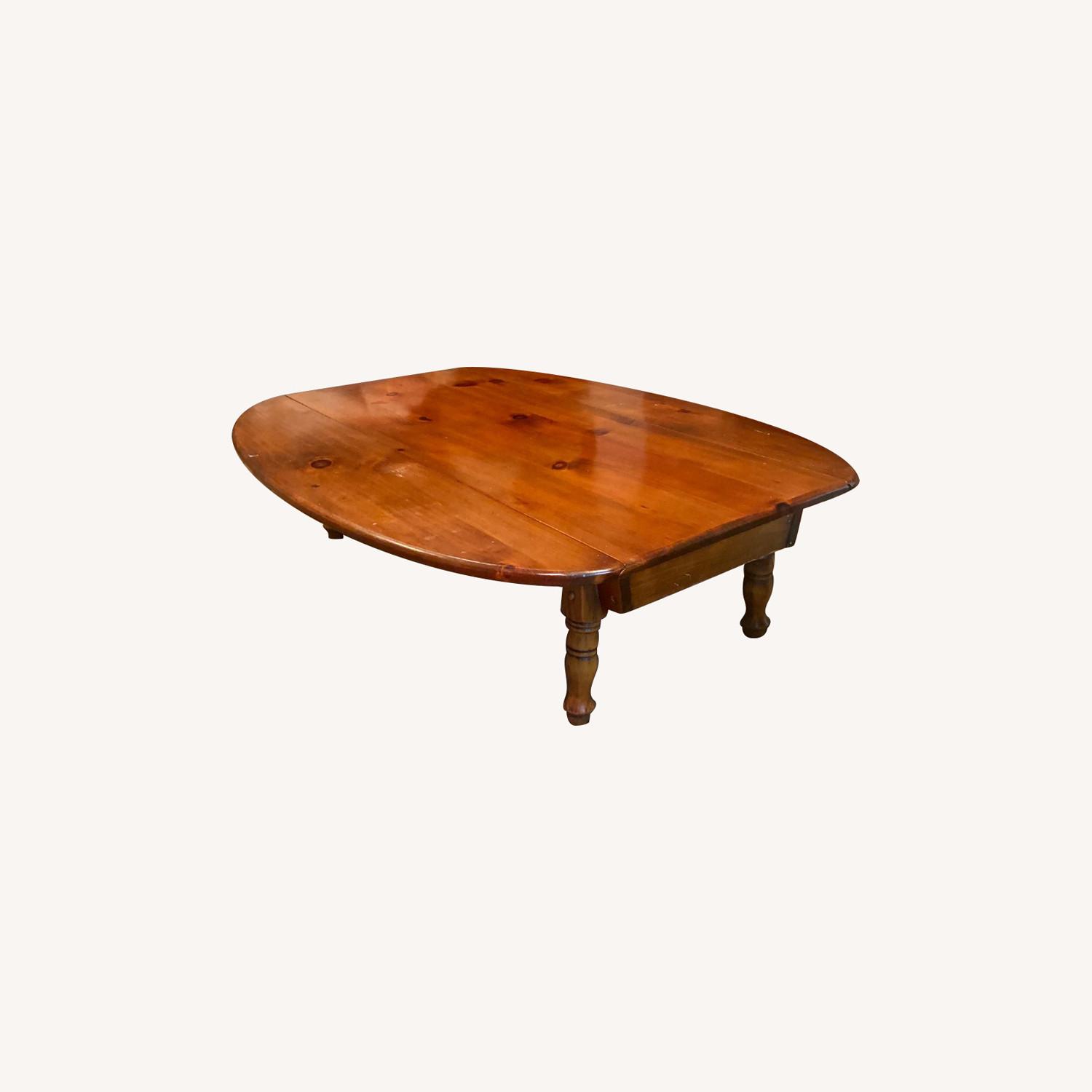 Solid Wood DropLeaf Coffee Table AptDeco